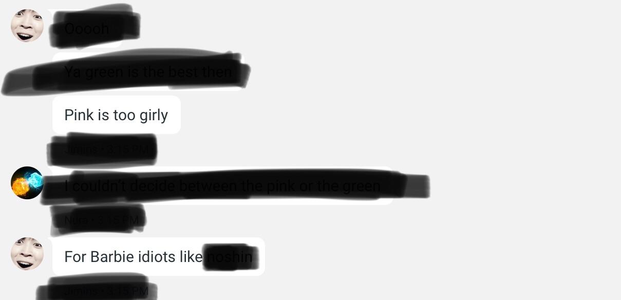 Pink is too girly!!! r/notliketheothergirls