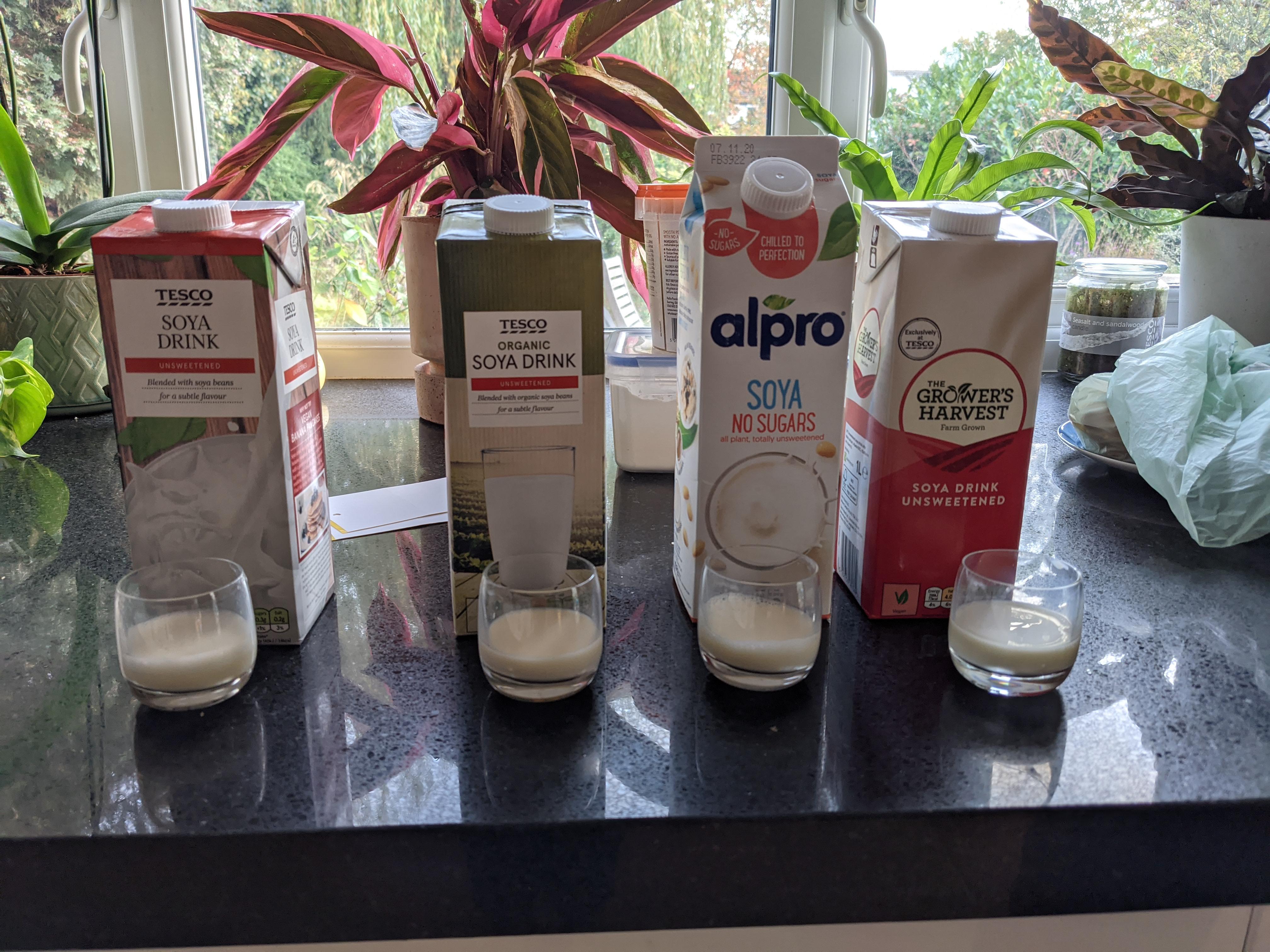 Soya Milk Taste Test Results (see comments) r/veganuk