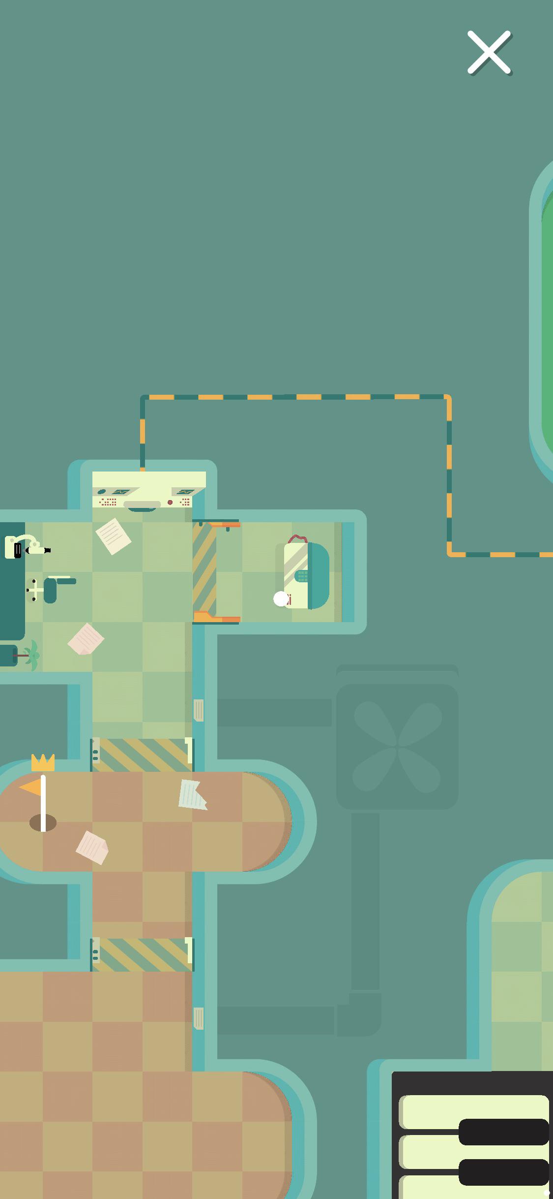 Stuck at 98 in What the Golf Any idea how to open this chest? r