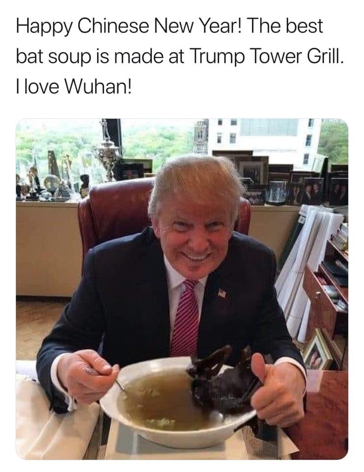 Deadass though is bat soup any good? CoronavirusMemes