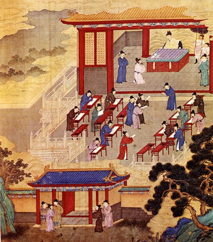 Portrait of an Ancient Chinese Imperial Civil Service Examination (Song