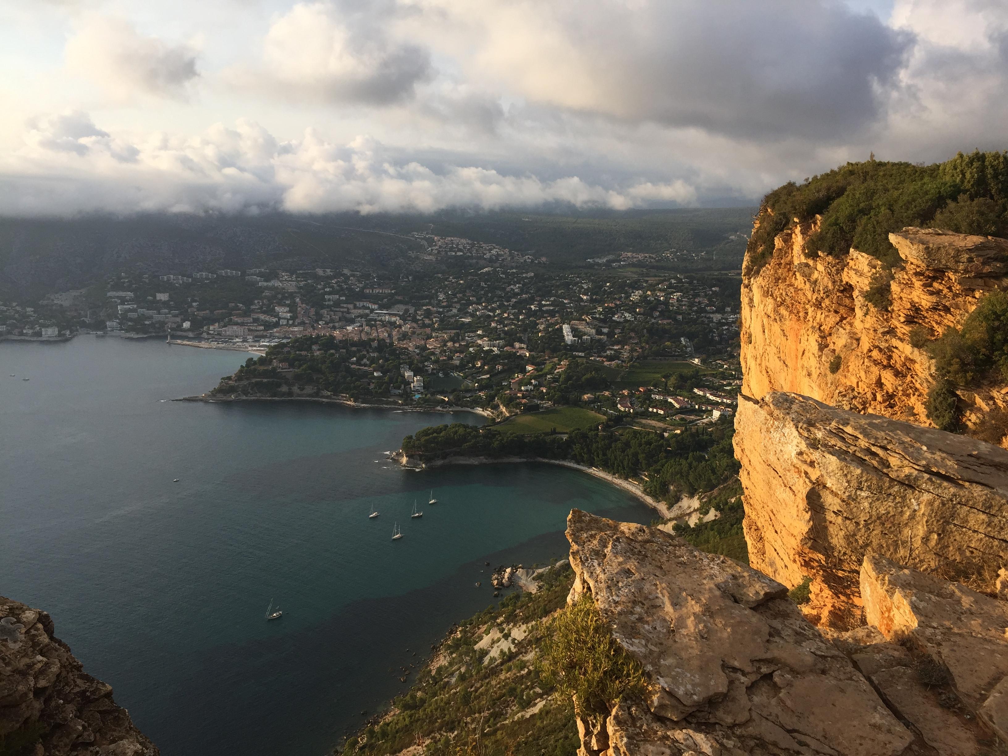 On top of Cap Canaille looking down on Cassis, France. r/travel