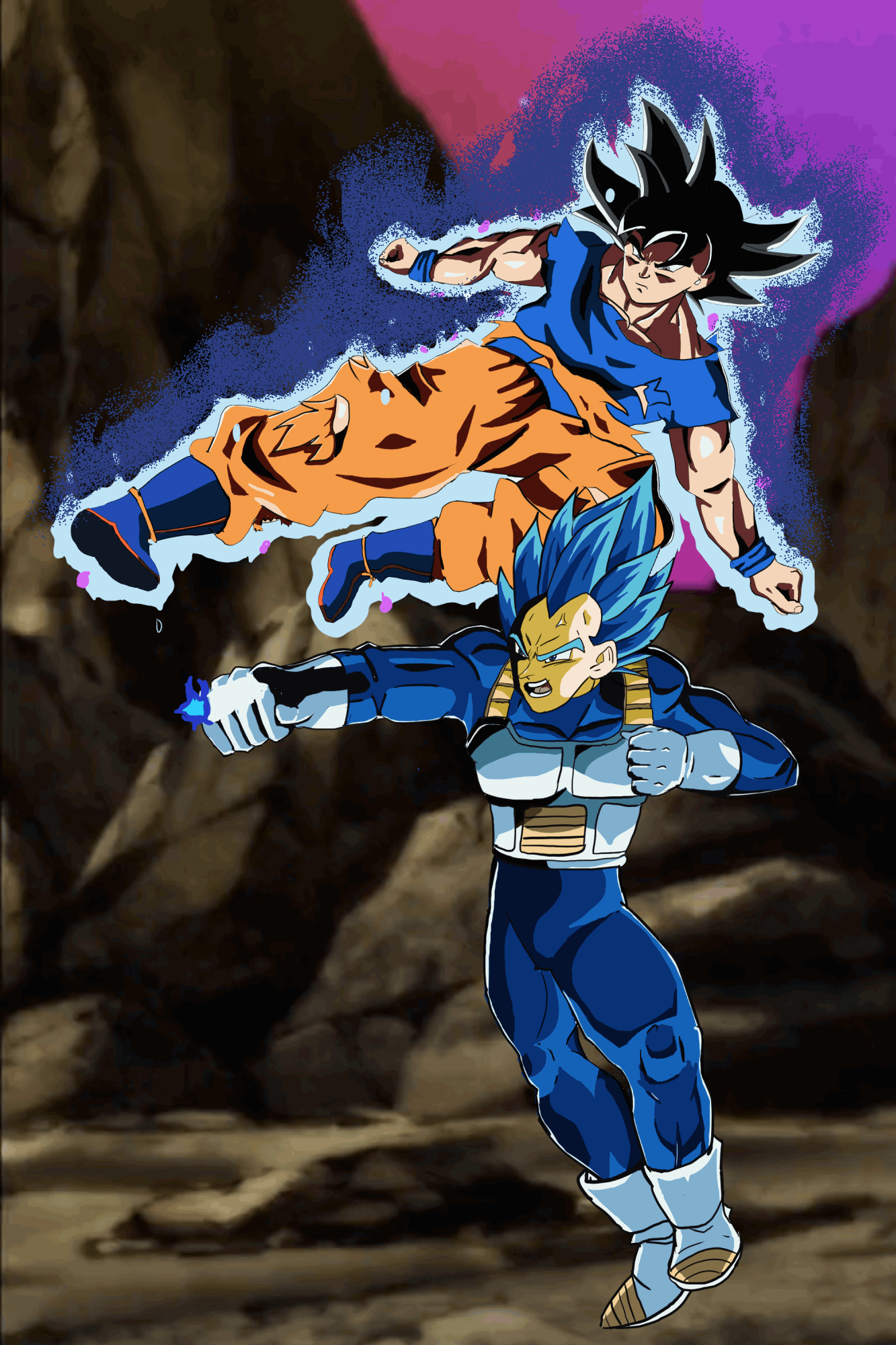 Goku Vs Vegeta Gif