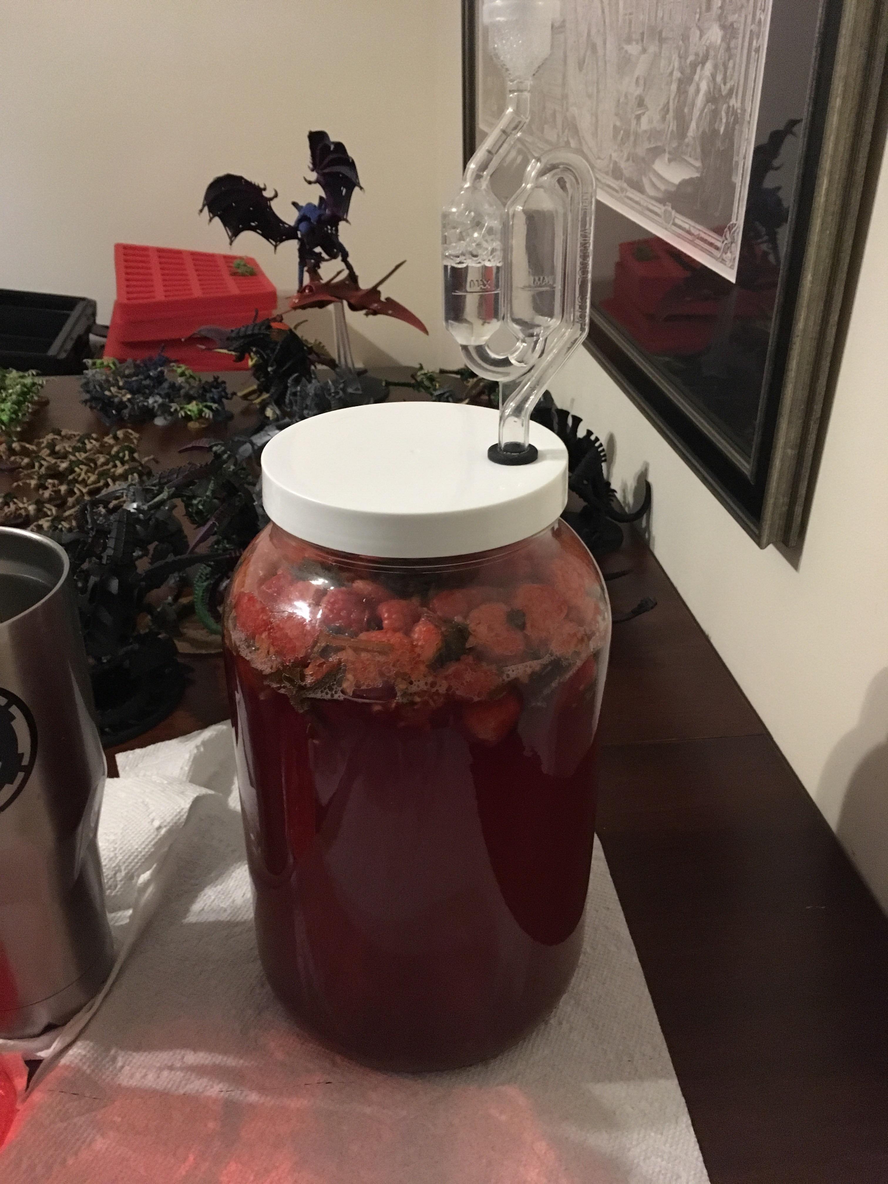 Should I rack this wild fermentation to give it more headspace? Got