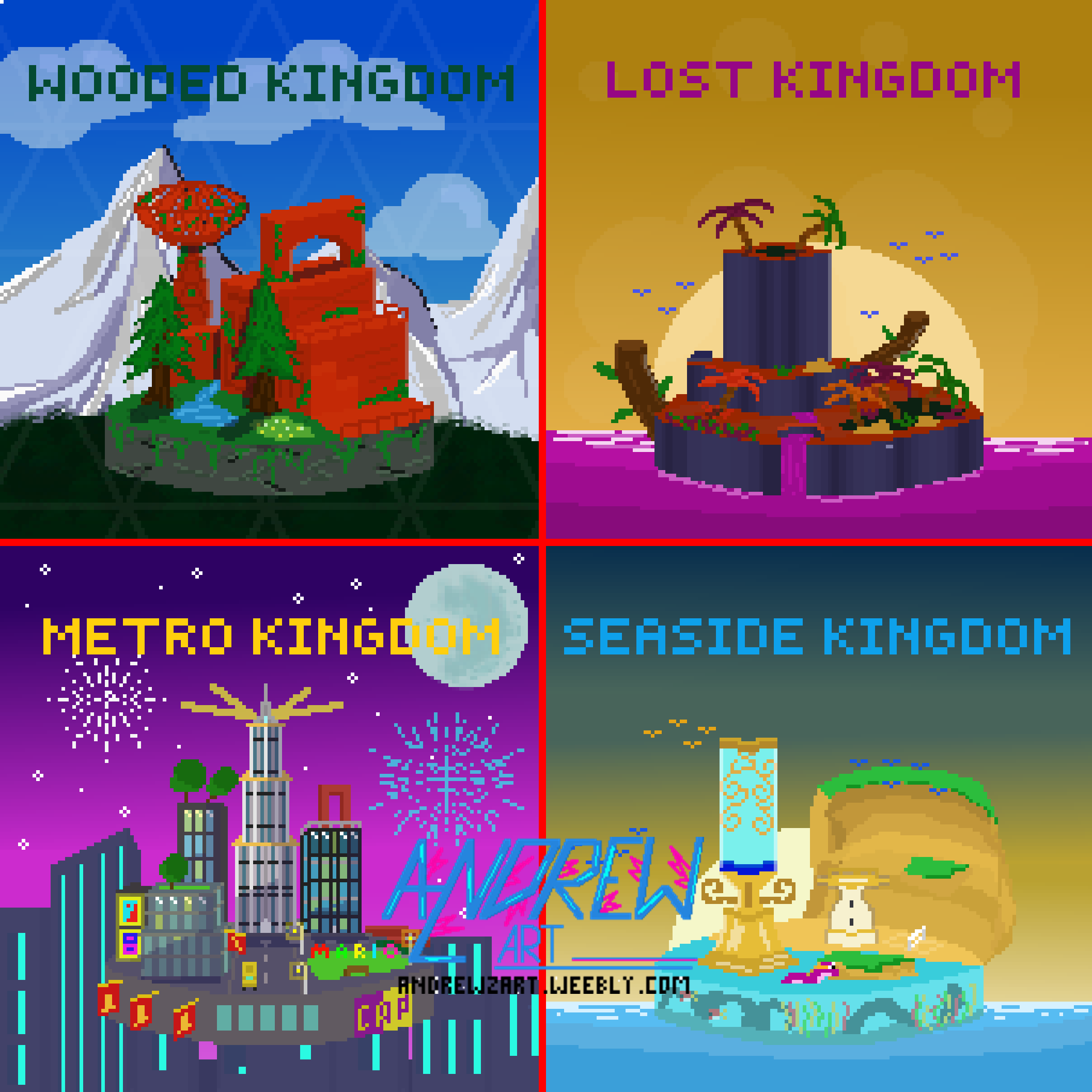 [GTS] Miniature Mario Odyssey Kingdoms But As Pixel Art Part 2 r