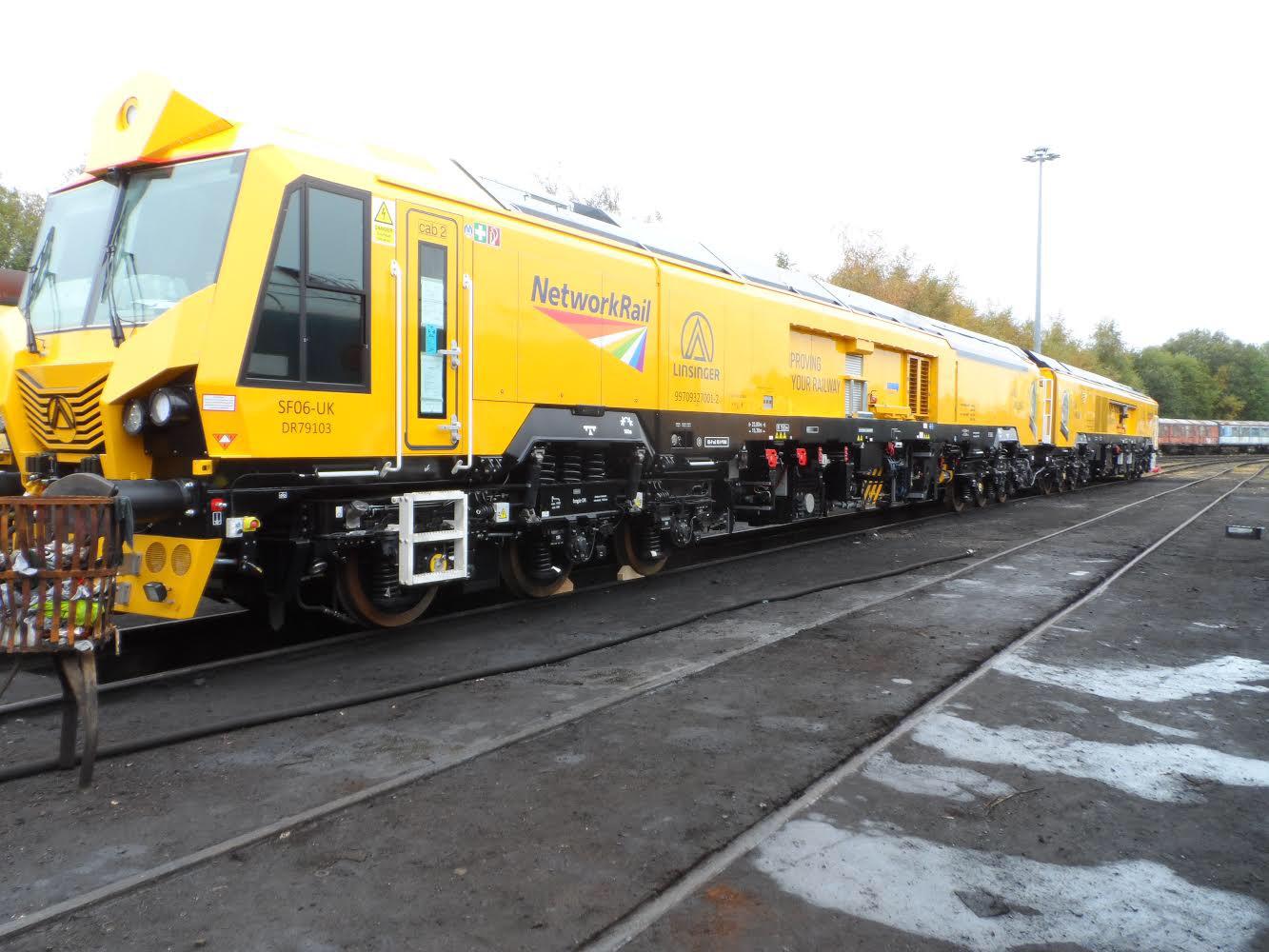 Network Rail £35mill track railhead grinder/reprofiler built in Austria
