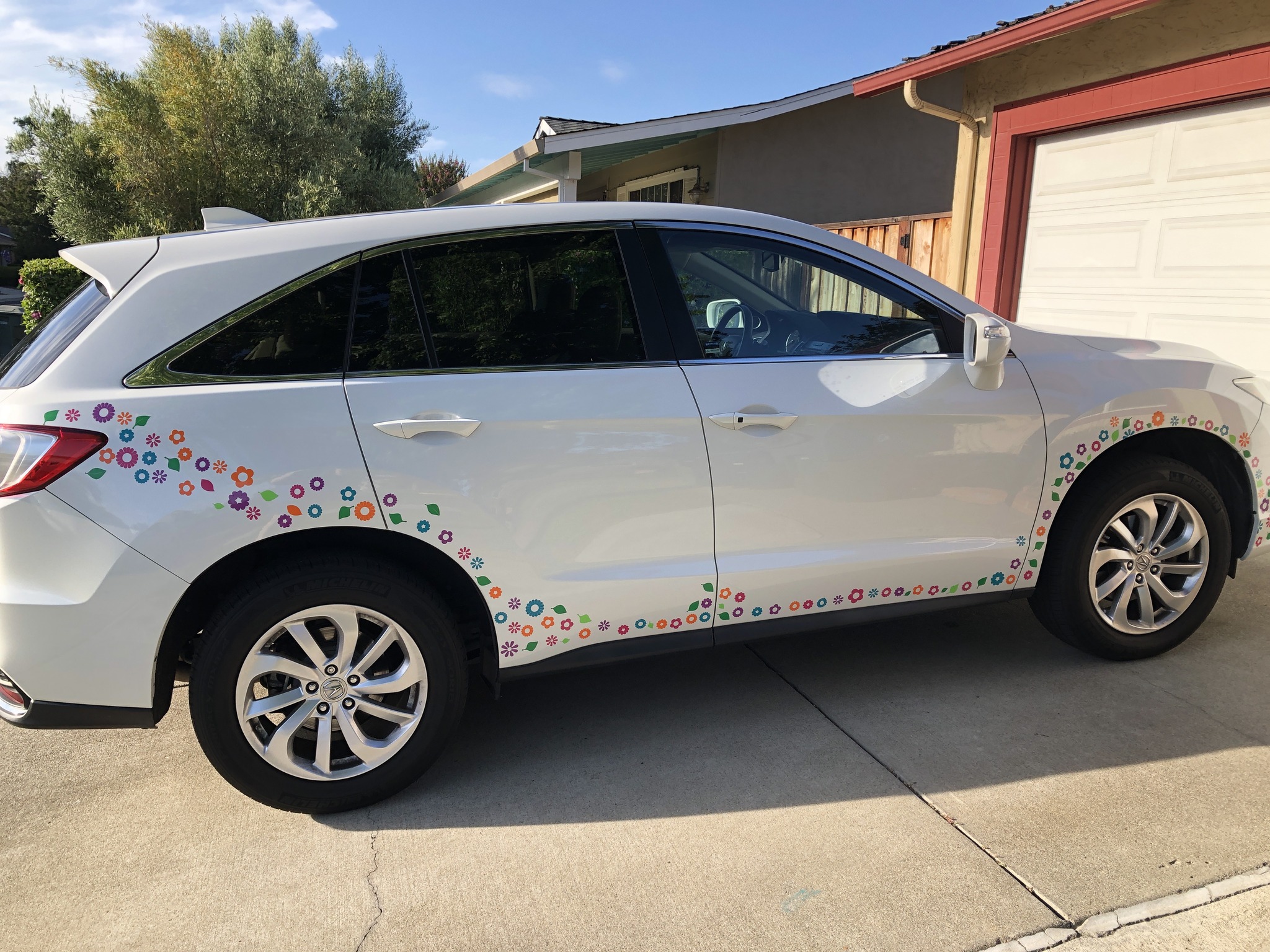 I put stickers on my RDX r/Acura
