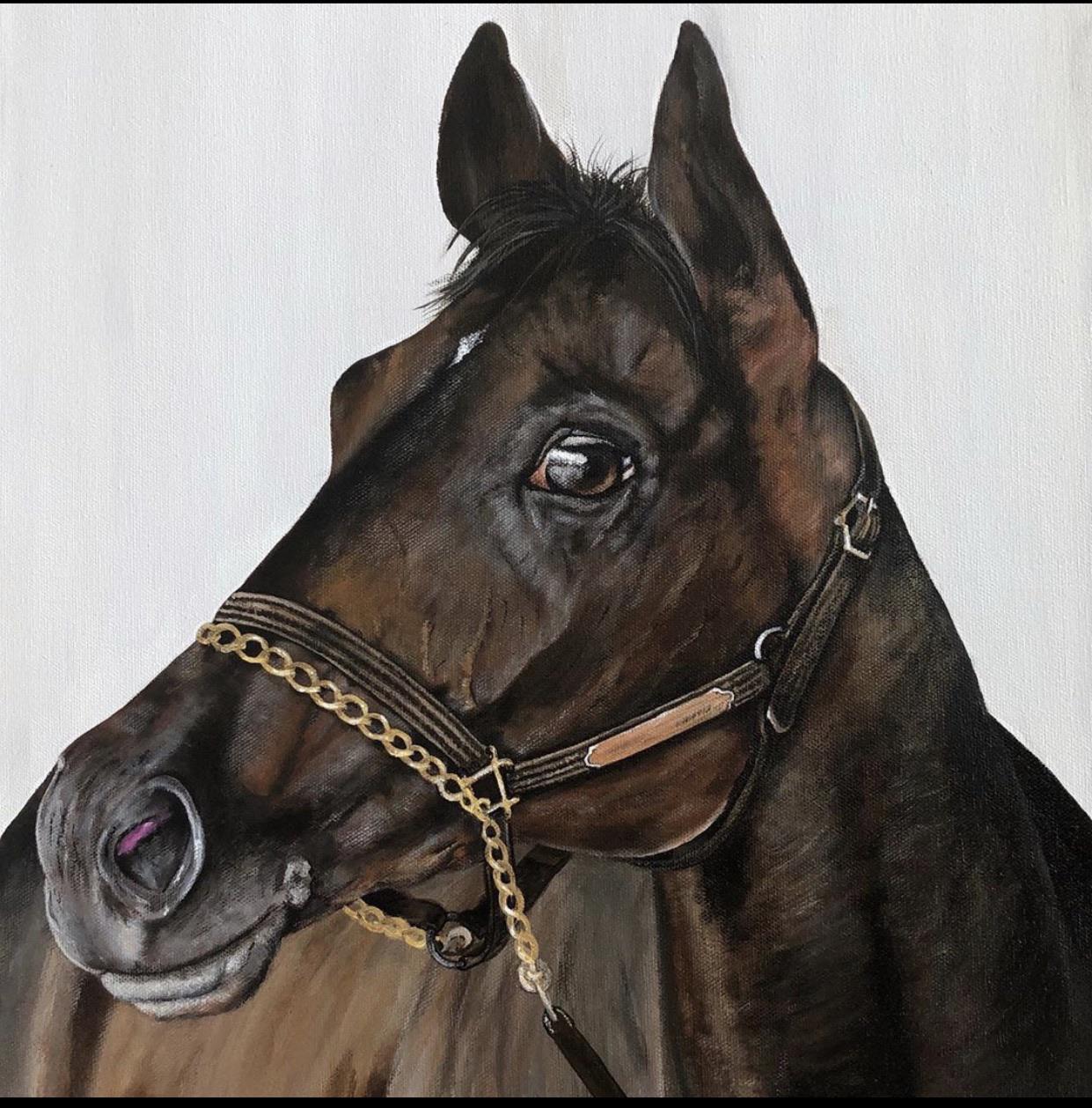 Hyper realistic horse painting by my sis r/nextfuckinglevel
