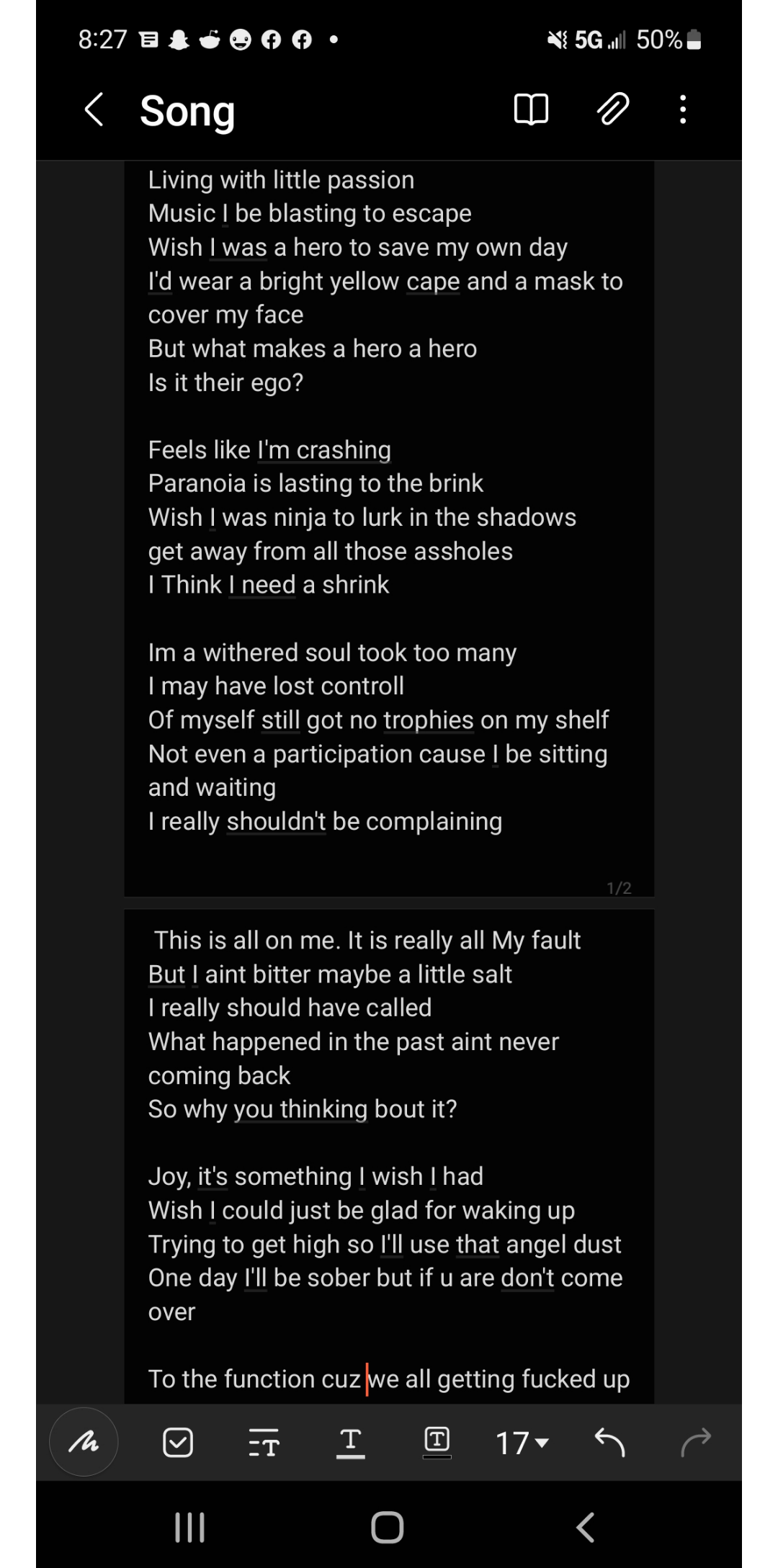 first real finished rap lyrics r/rap