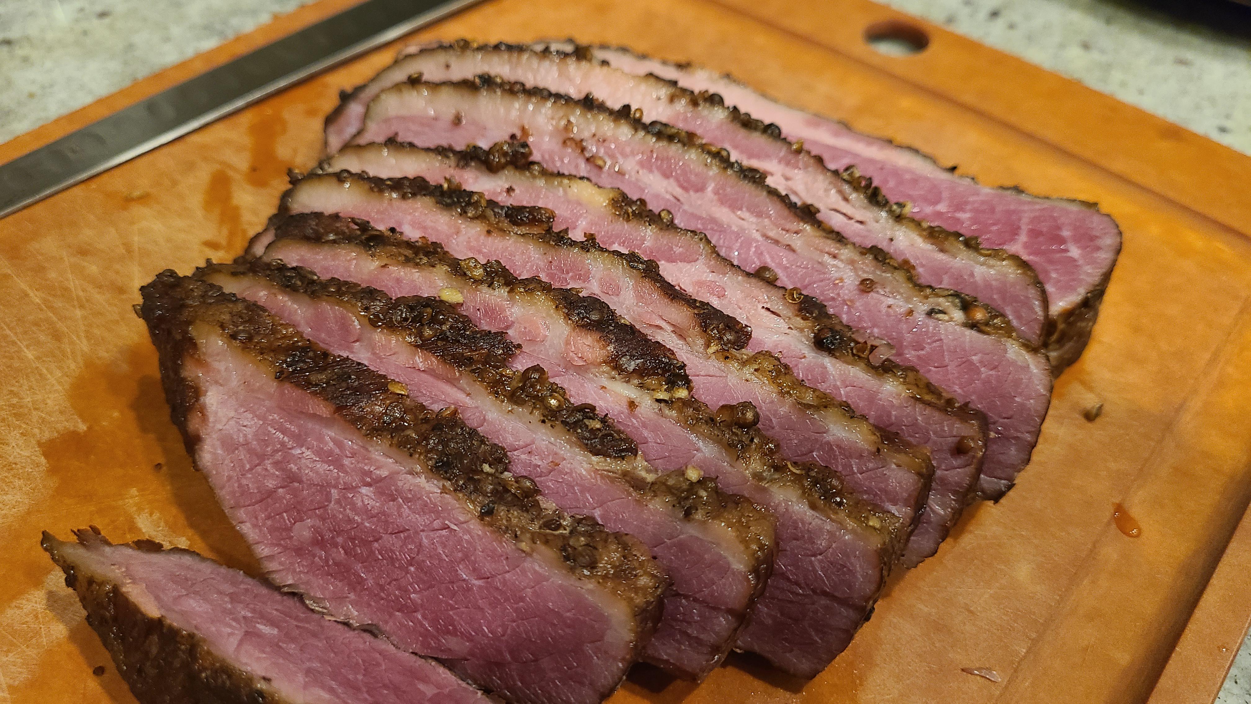 [OC] The waaaaiiiiting is the hardest part... Homemade Pastrami! r