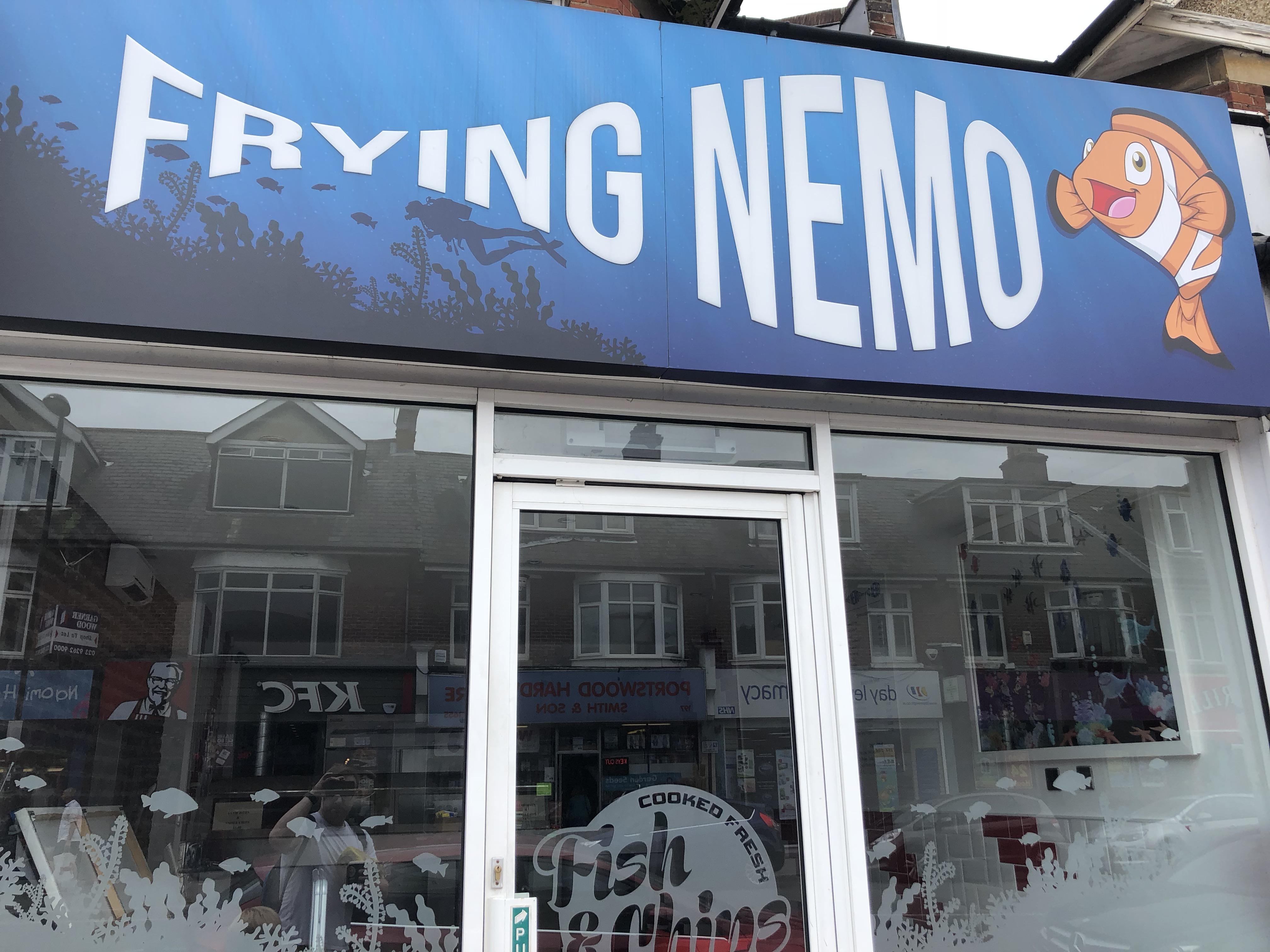 The name of this chip shop in England funny