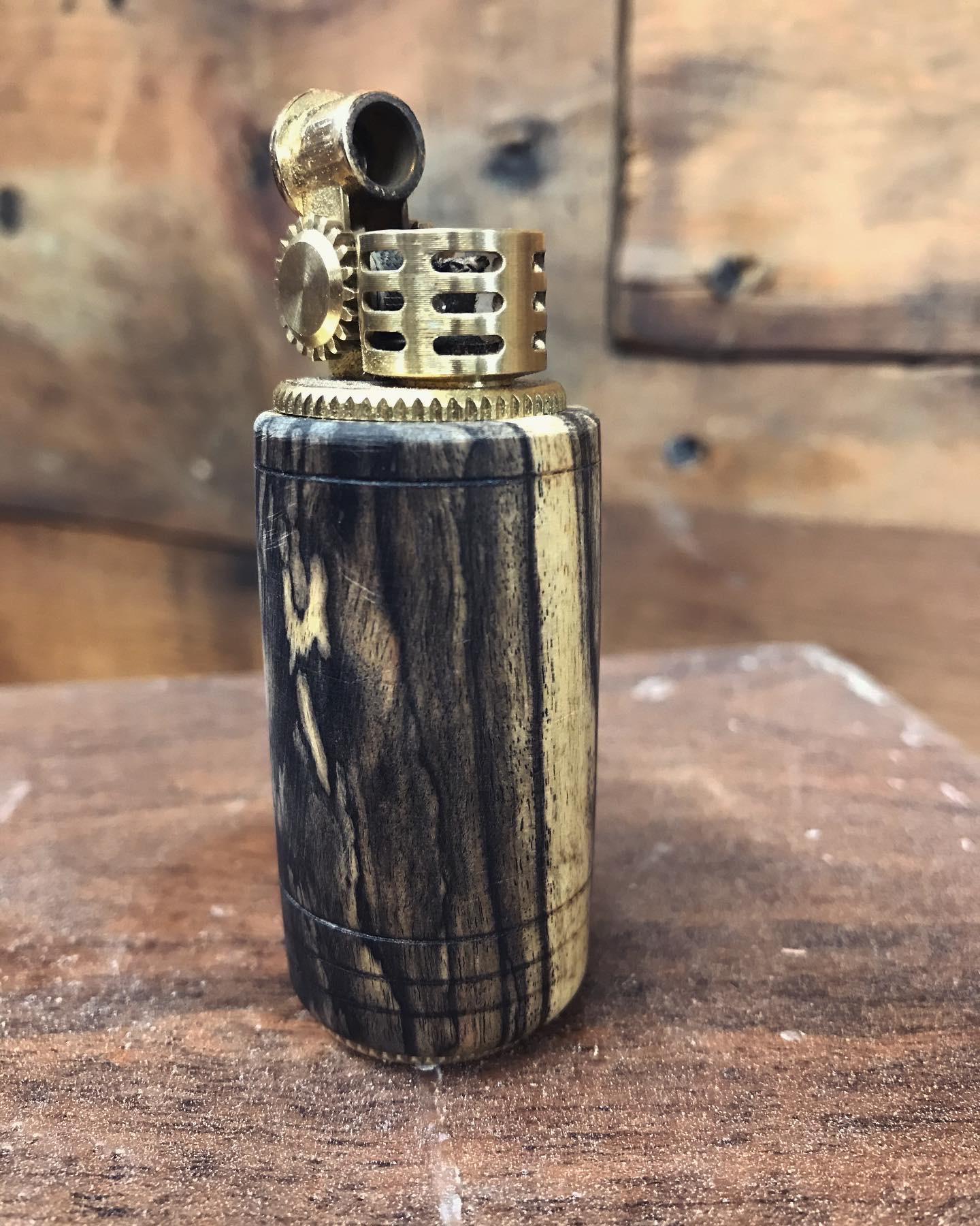 New to woodworking, but made a lighter for a friend. r/woodworking