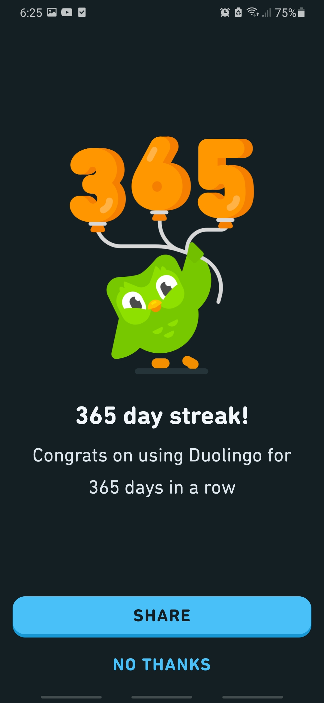 Ich lerne seit einem Jahre Deutsch duolingo