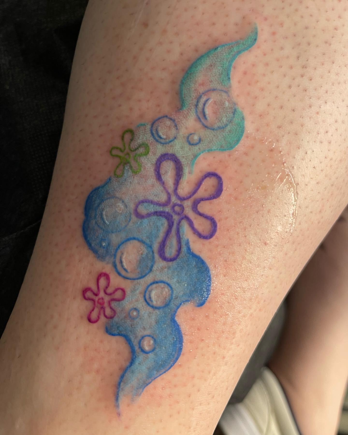 Underwater Flower Tattoos