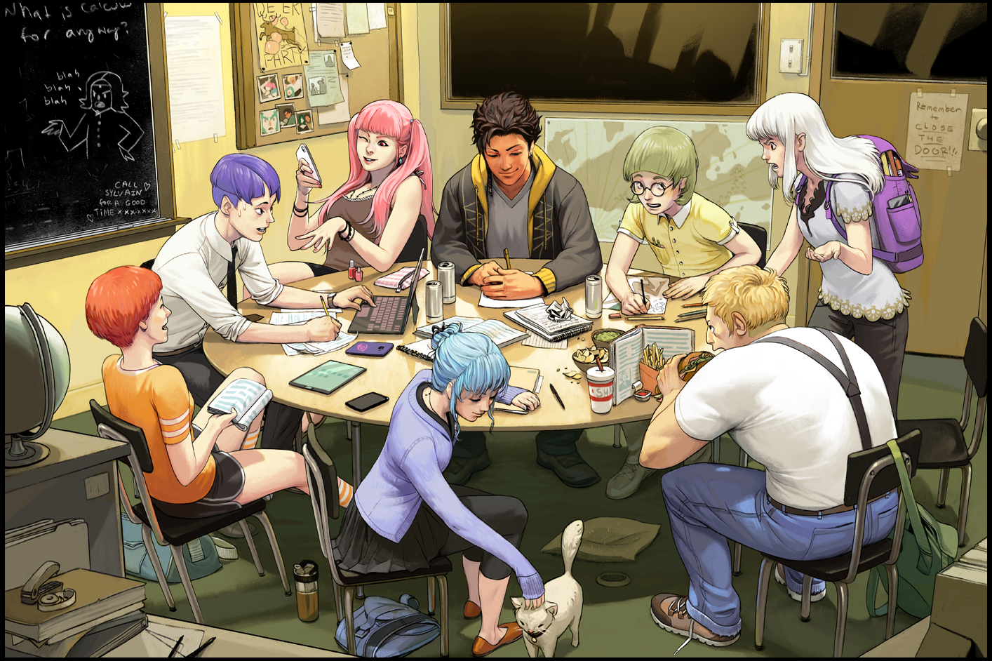 Study Session with the Golden Deer House r/fireemblem