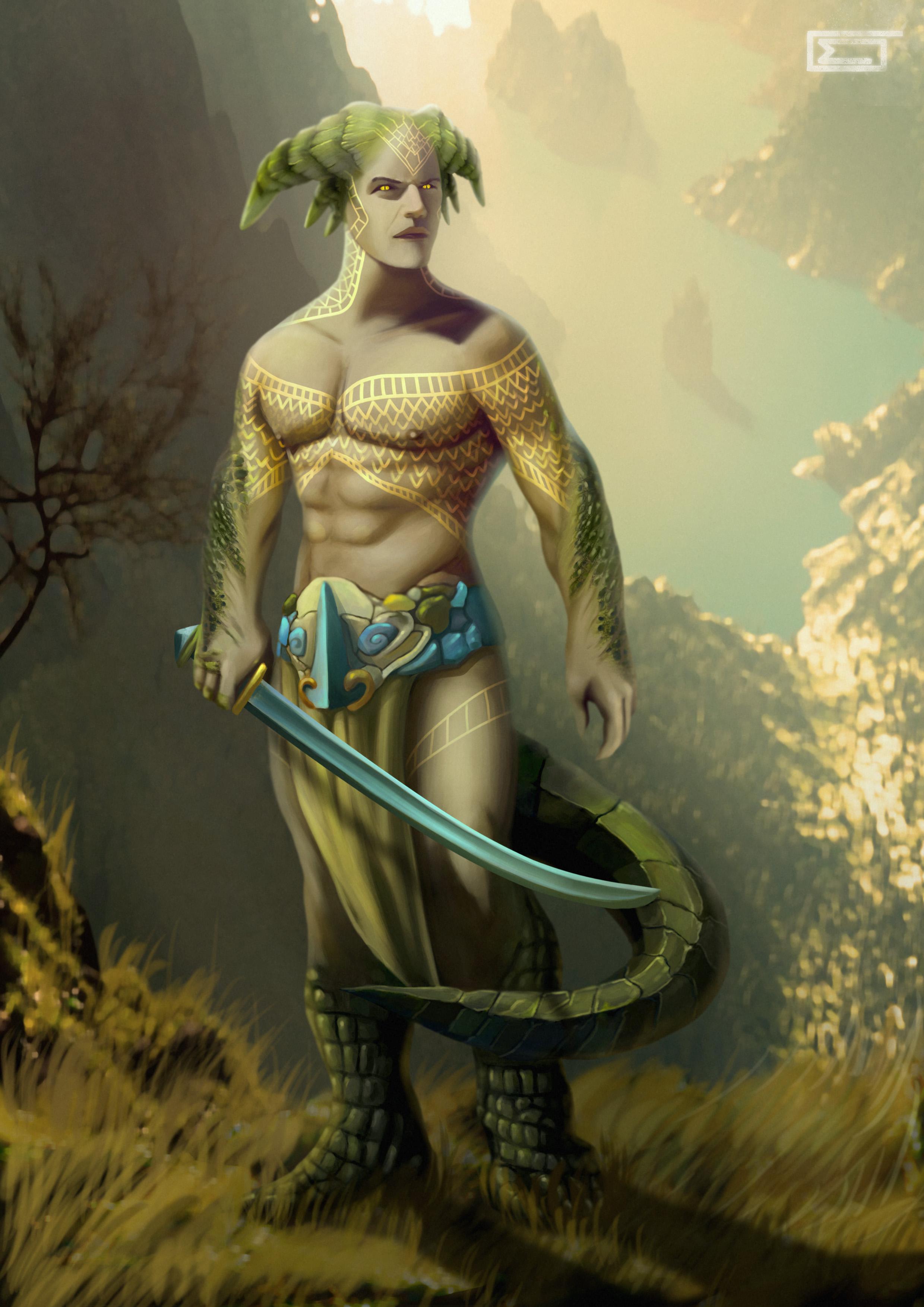 [OC] Greyhawk Half Dragon Warrior by Jarek Madyda