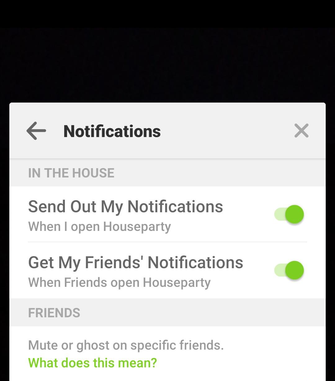 The app Houseparty keeps notifications on full volume even with my phone on silent, and there is