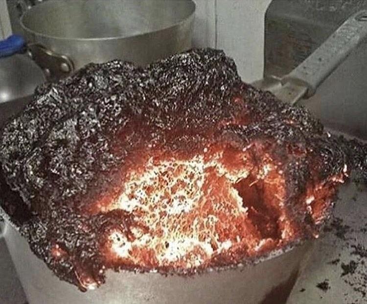 A rare colour photo of the socalled ‘Elephant’s Foot’ in the basement