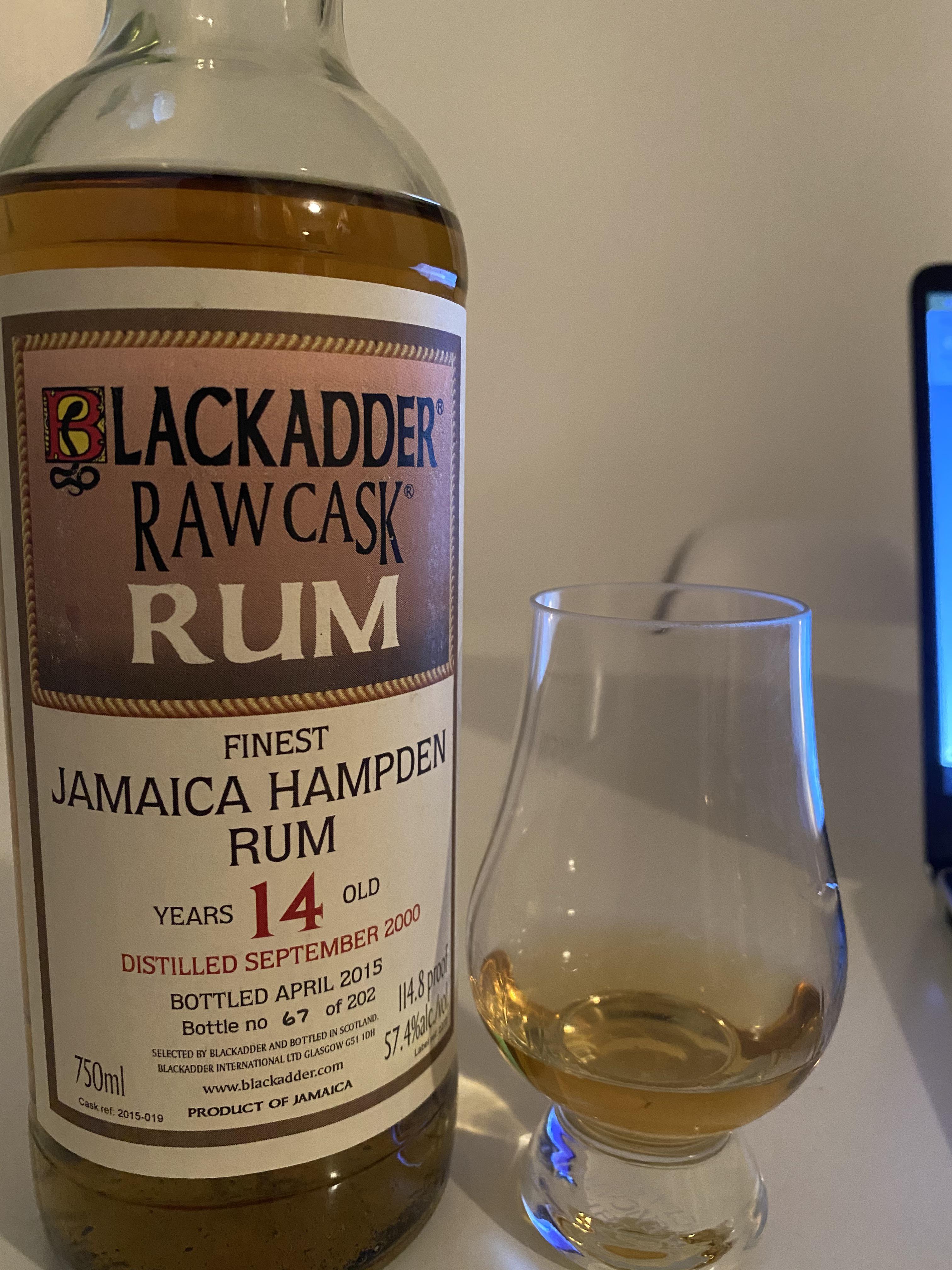 Blackadder Raw Cask Finest Jamaica Hampden Rum 14 Year!! r/rum