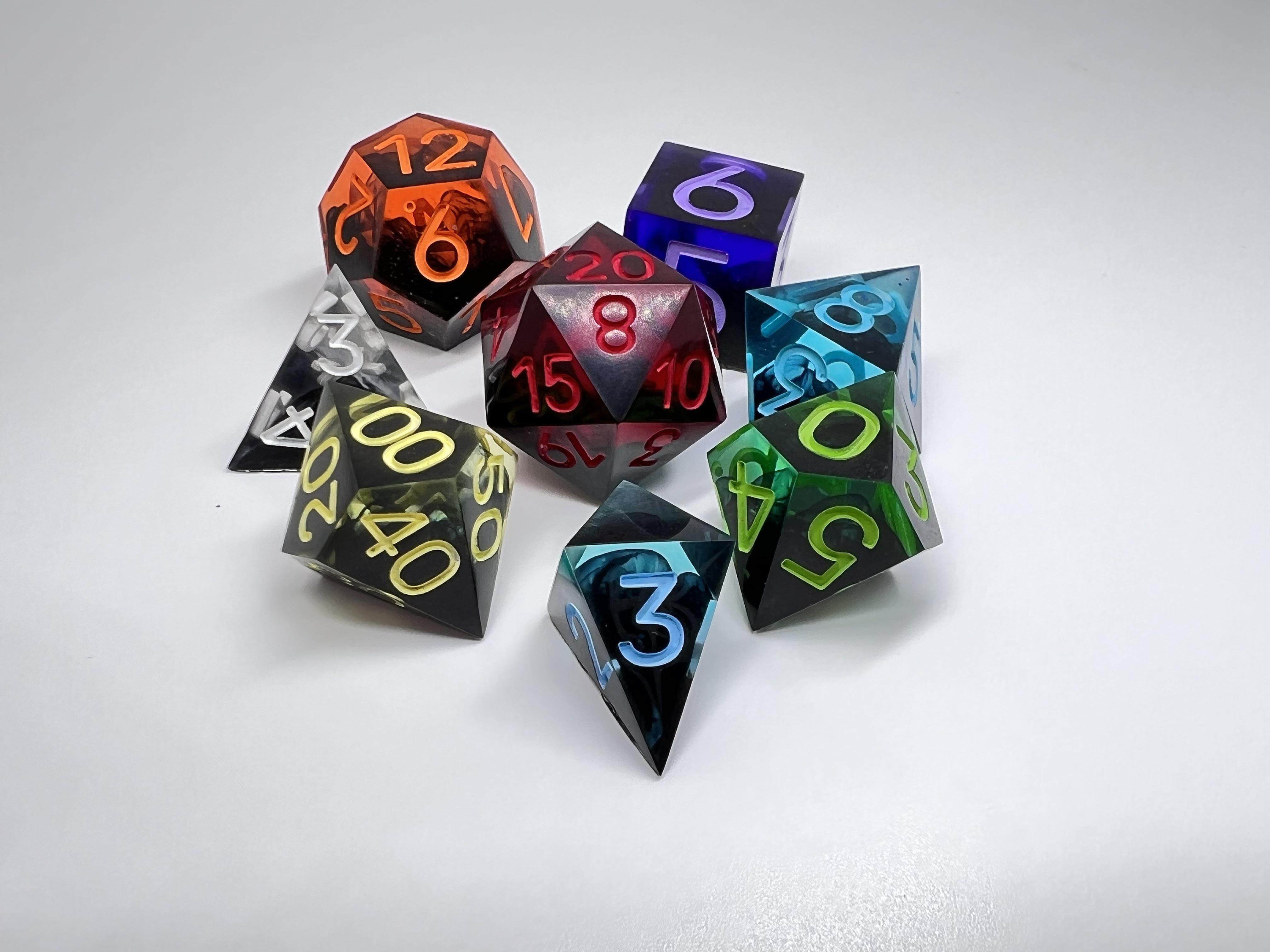 Here’s a rainbow set of dice I made! r/RainbowEverything