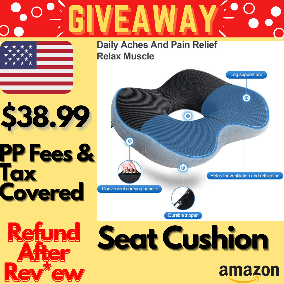 Seat Cushion🔥🔥 100 Memory Foam and Lumbar Support Donut Pillow for