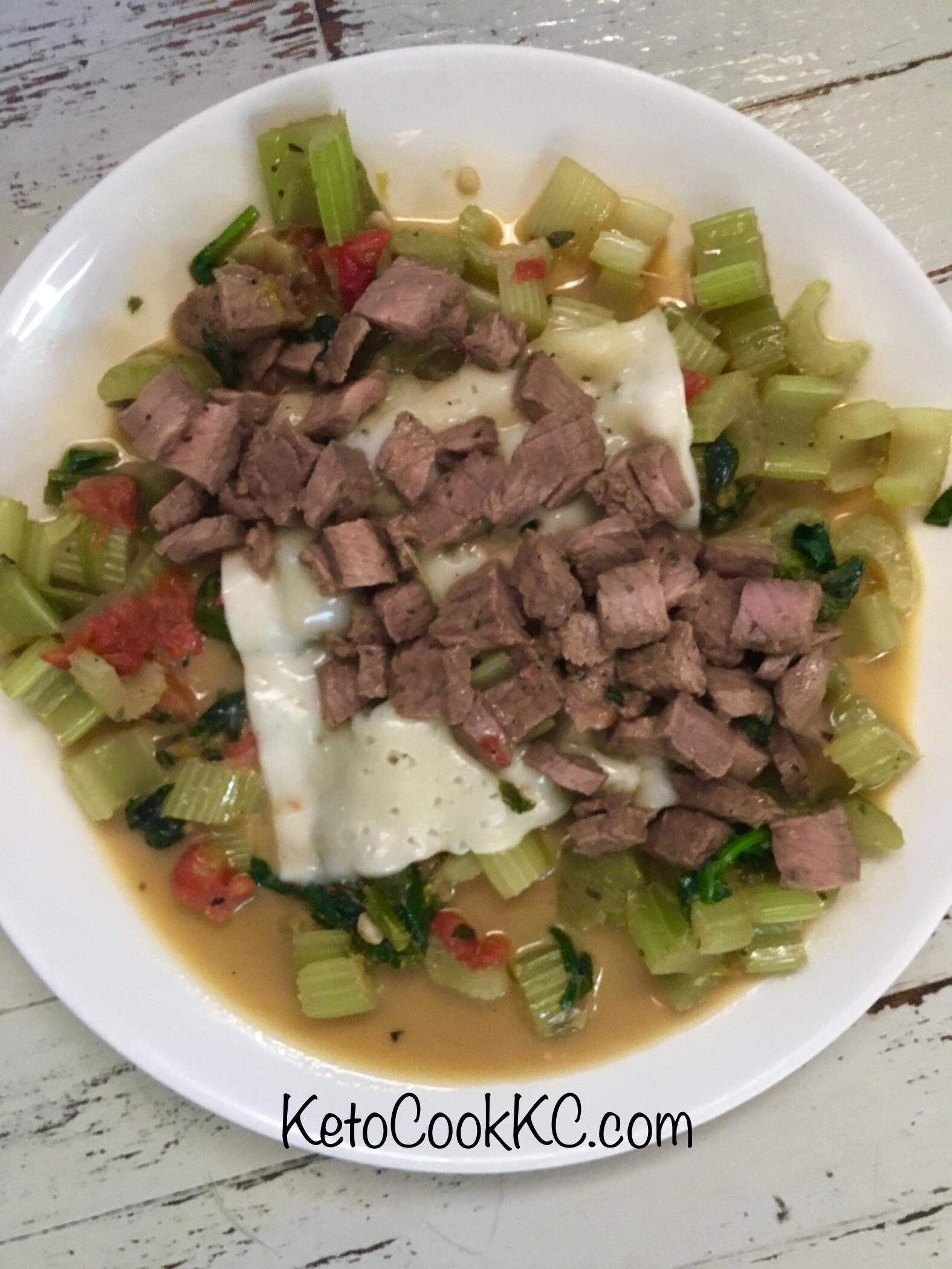 Havarti Cheesesteak recipe in comments r/ketorecipes