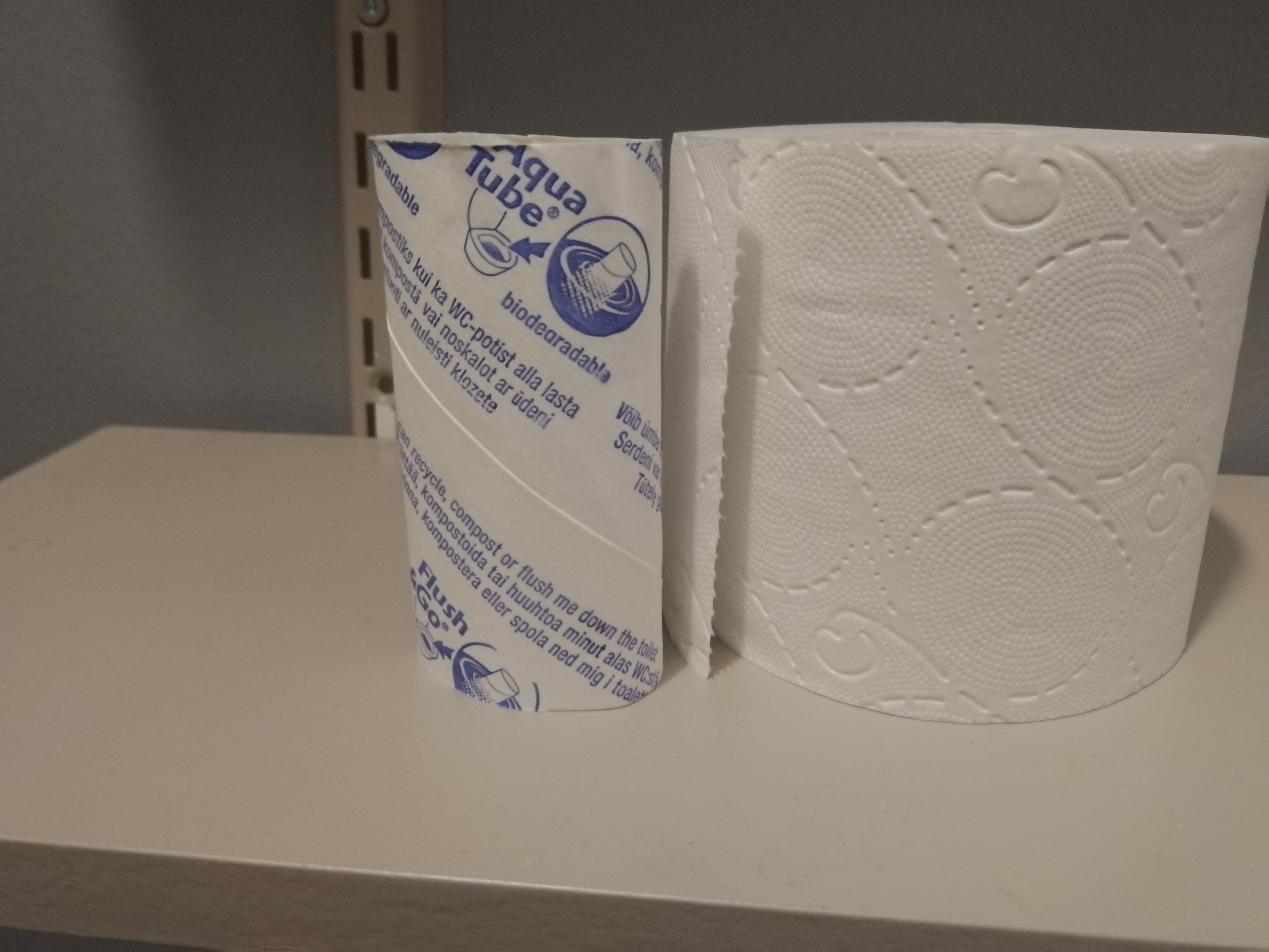 In Finland we have flushable toiletpaper rolls. r/interestingasfuck