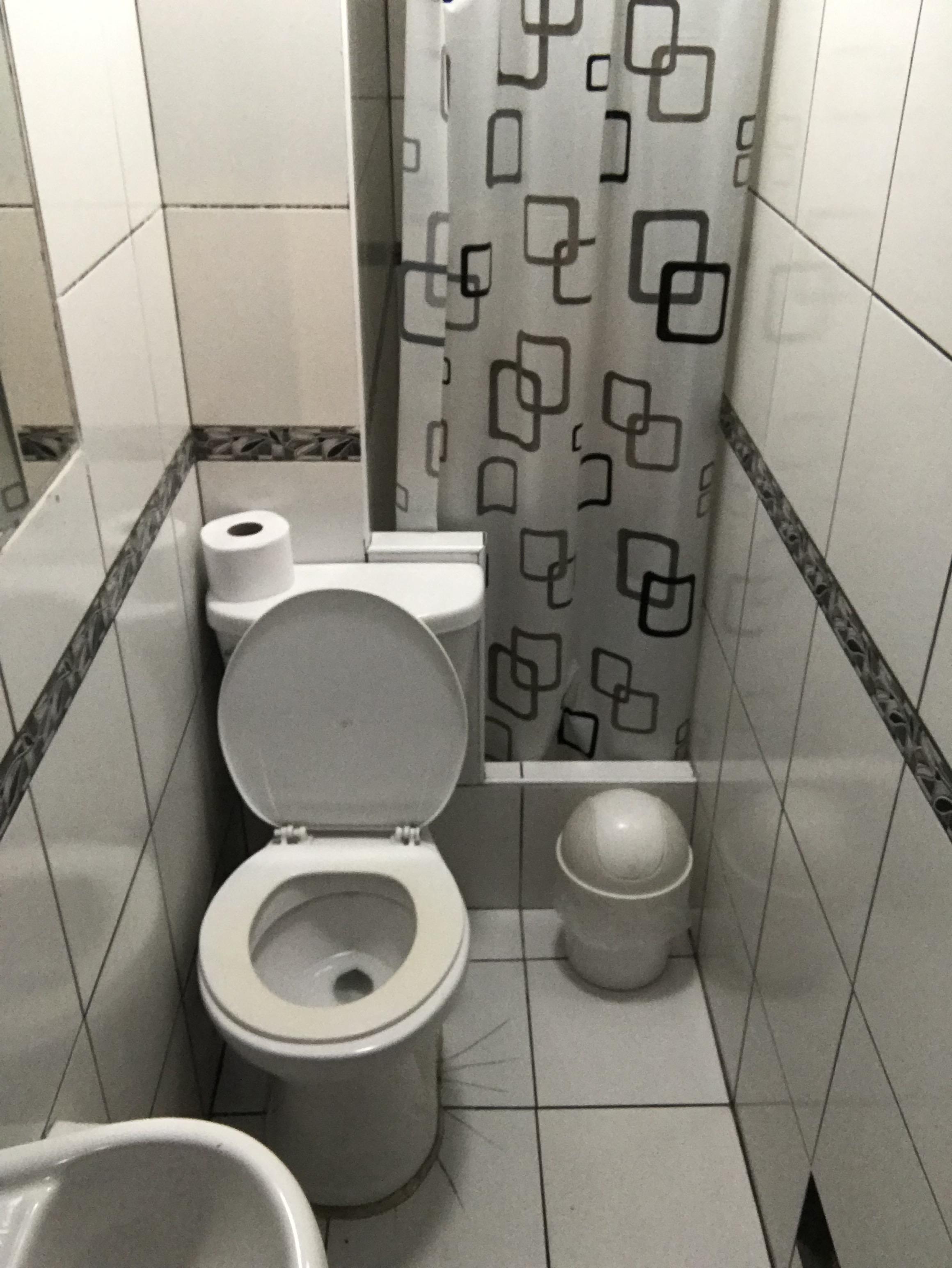 It is not possible to sit normally on this toilet, I had to sit