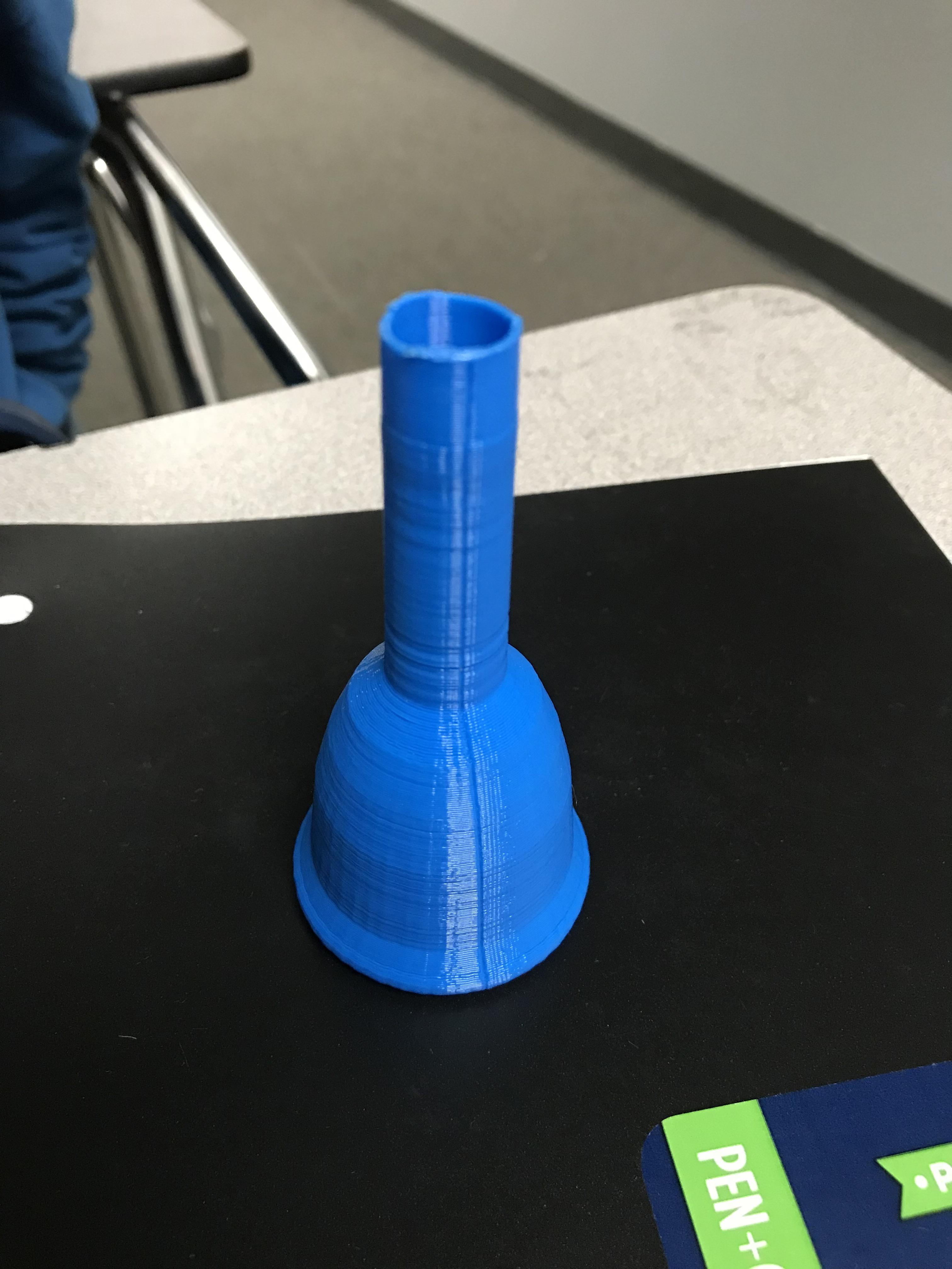 Our school’s Comp Sci teacher agreed to 3D print me a mouthpiece r/Tuba