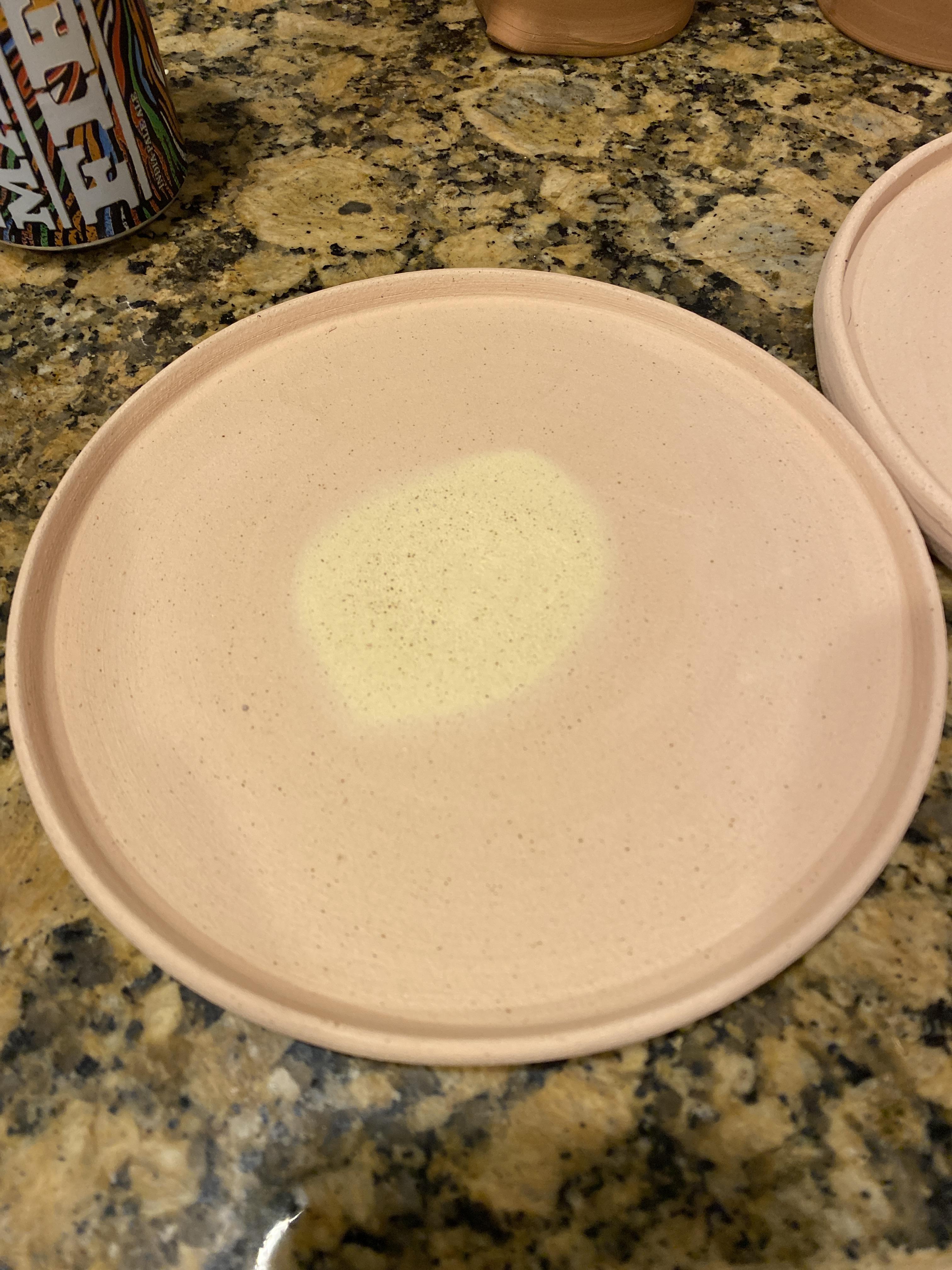 Advice needed Speckled buff plates were stacked on top of each other