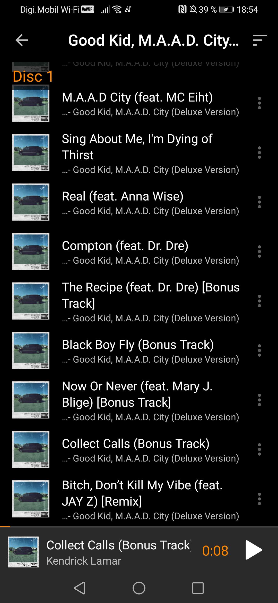 Are there other tracks off GKMC like Collect Calls and County Building