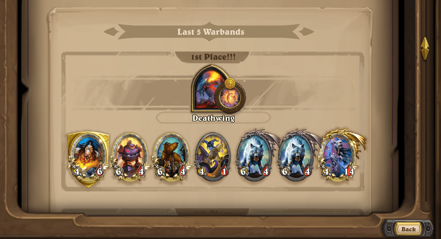 The one guy who had Zap died before final 4. So! I finally pulled off