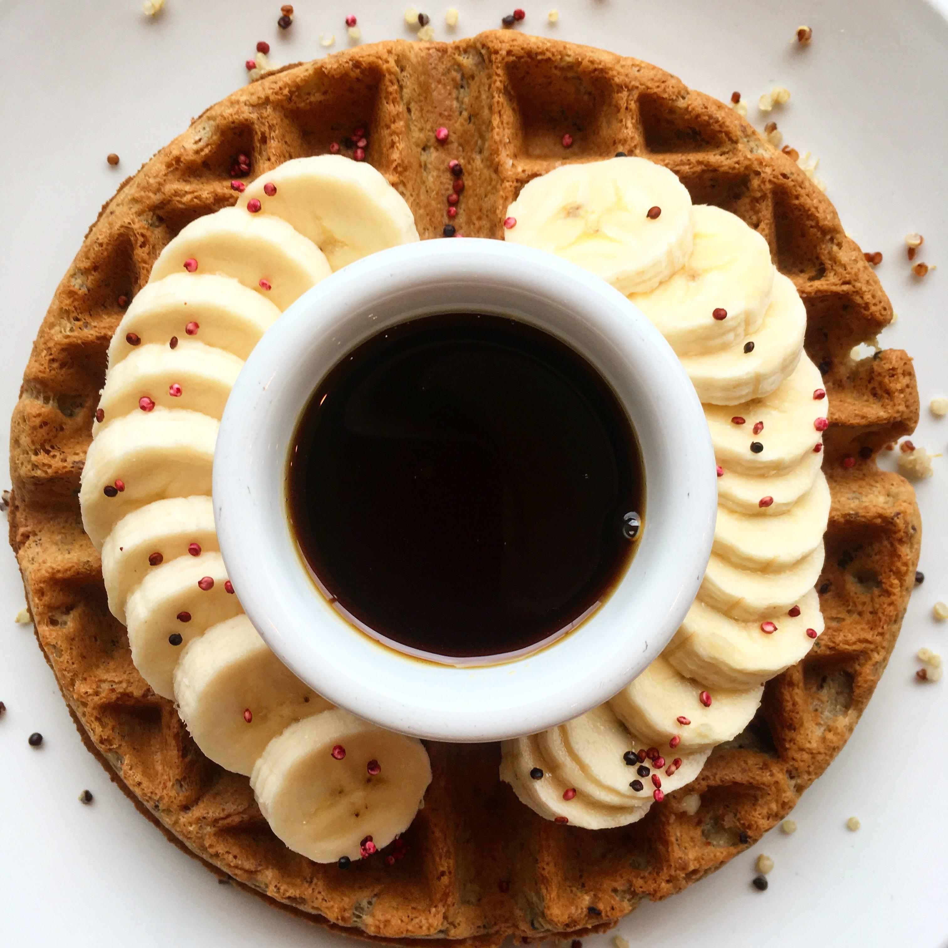 Quinoa waffle r/vegan