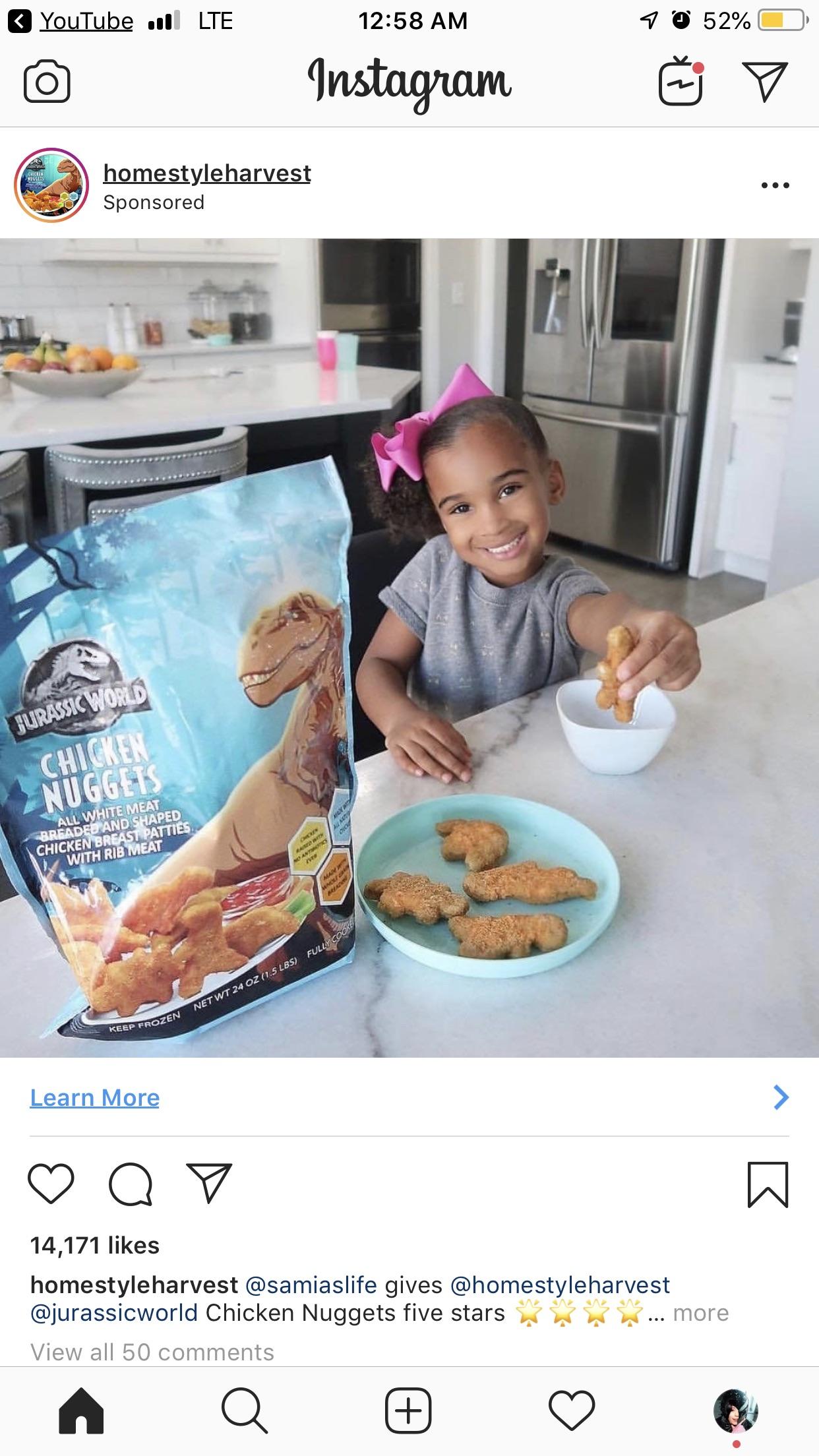 Girl dips dinosaur nuggets in an empty bowl. r/CrappyDesign