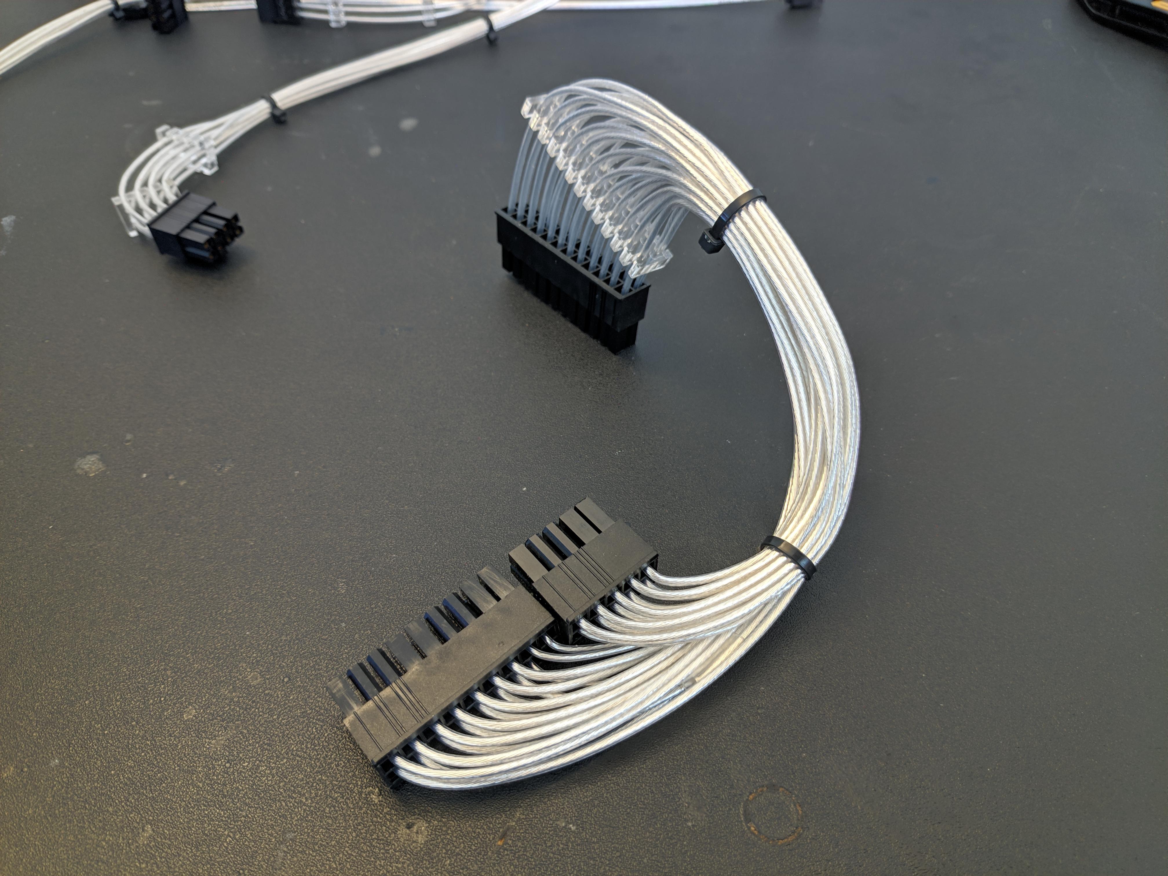 Did some special ITX cables for a Louqe Ghost S1 r/CableManagement