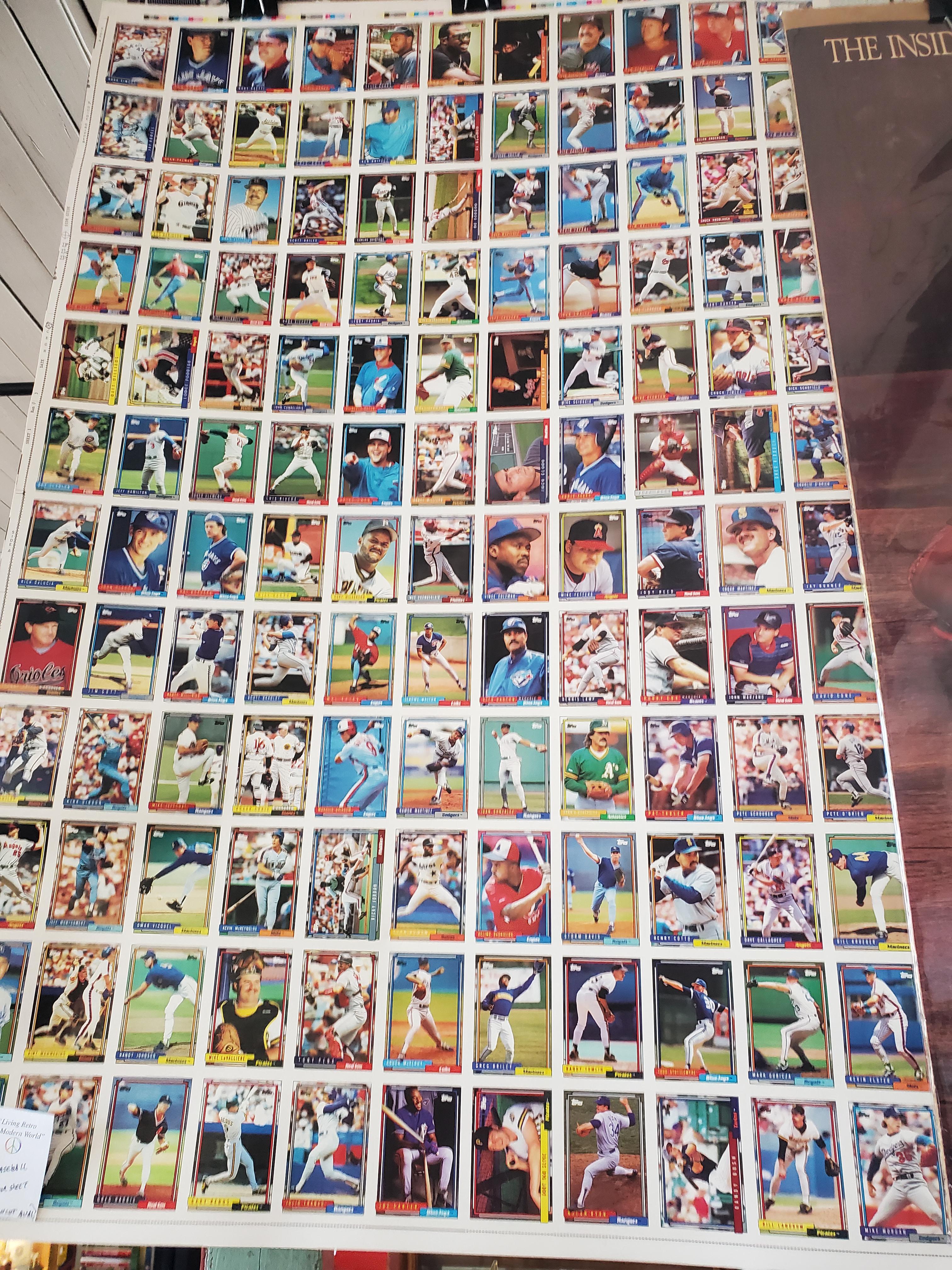 Sheet of 1989 topps cards uncut! r/baseballcards