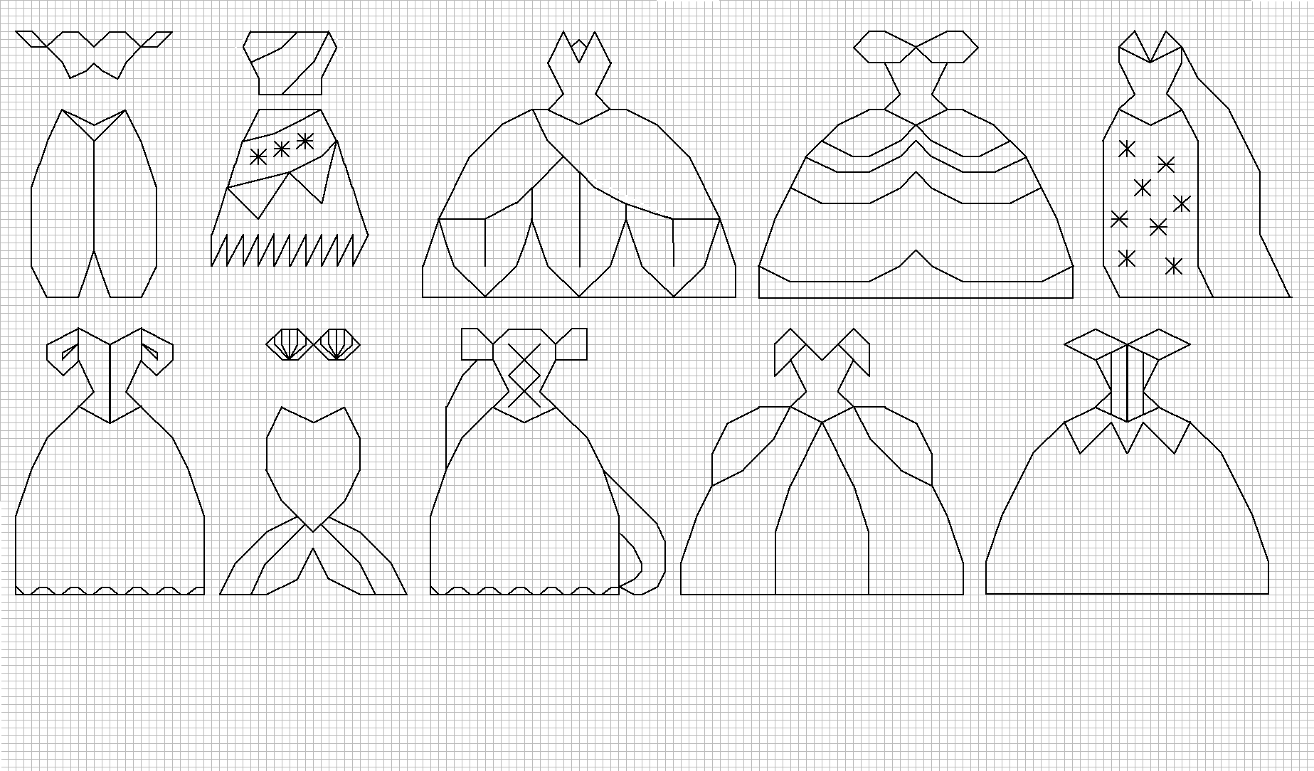 Disney Princess Dress Patterns. I'm debating whether to stitch them all