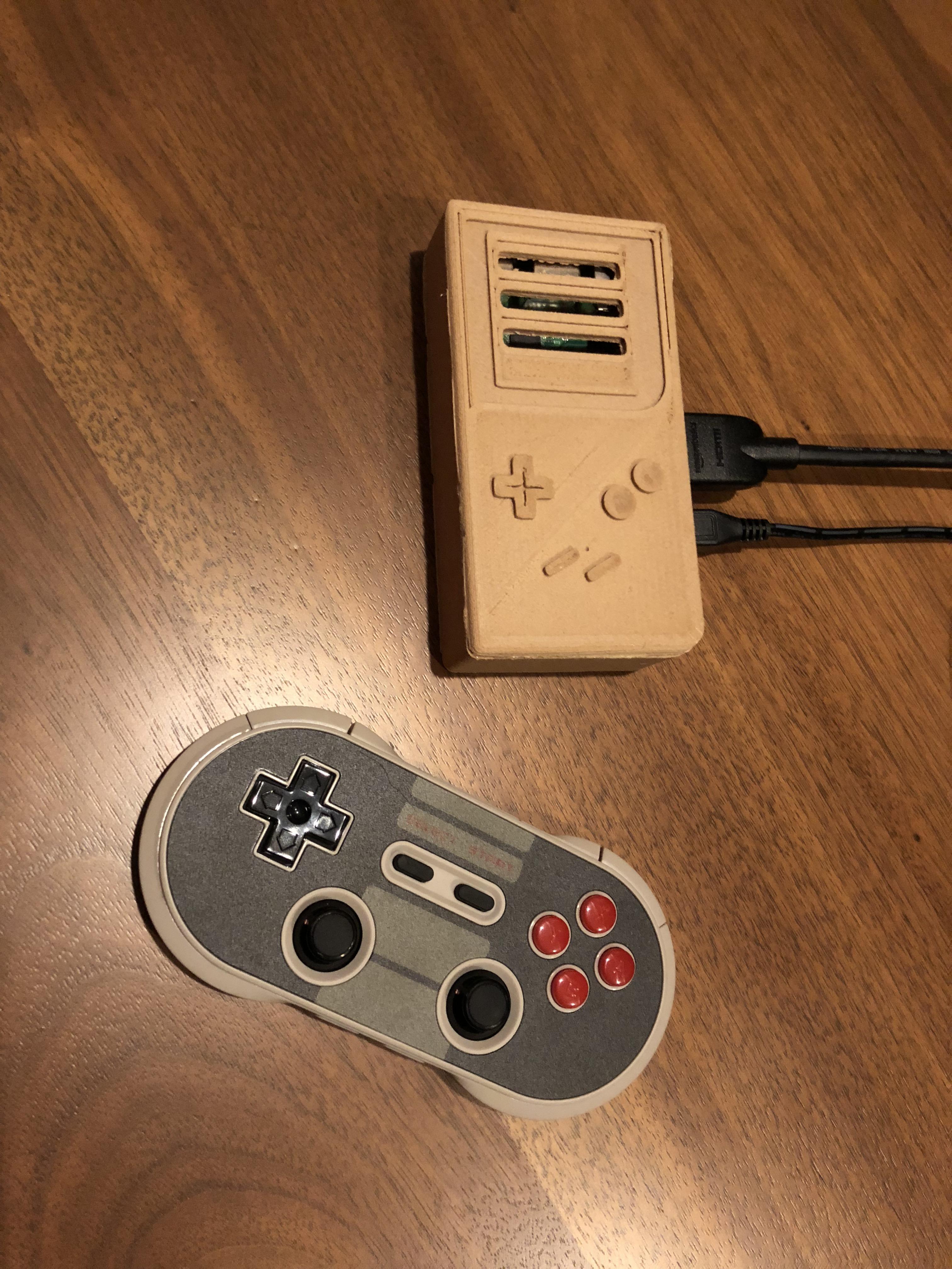 Wood Gameboy 3D Printed Pi Case raspberry_pi