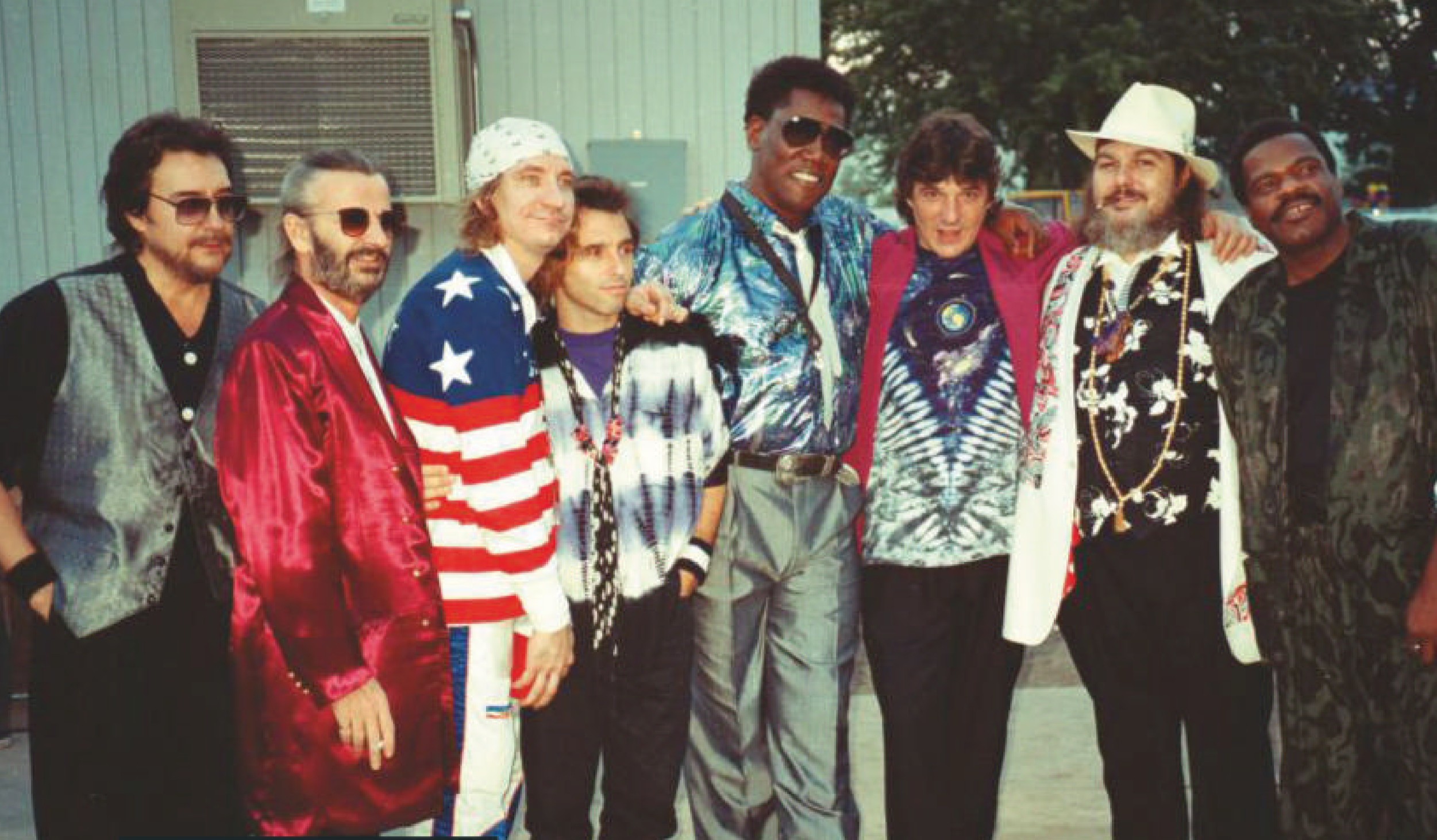 With Ringo Starr and his AllStarr Band. LR Jim Keltner, Ringo,Joe