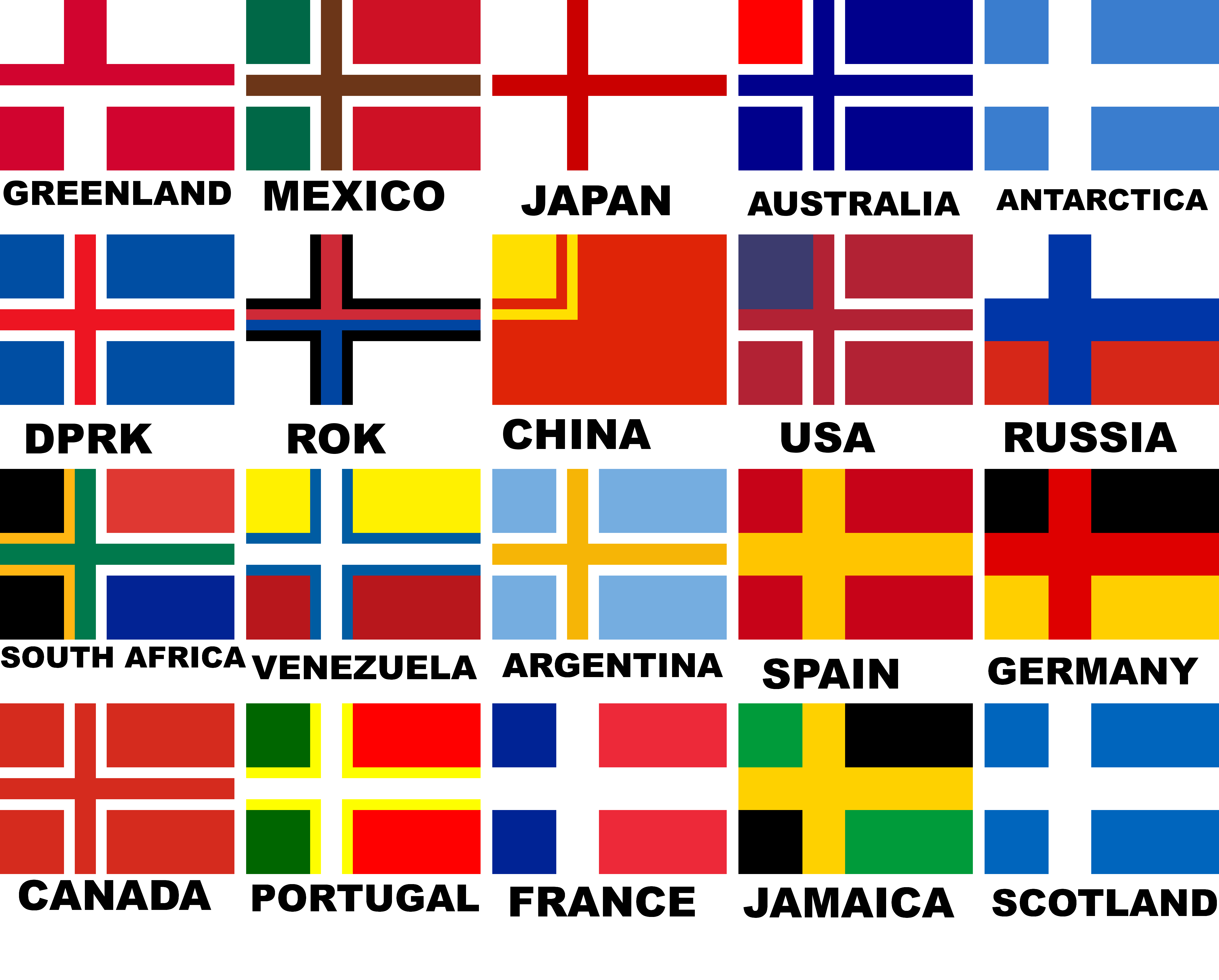 I Nordic Crossized a bunch of national flags r/vexillology