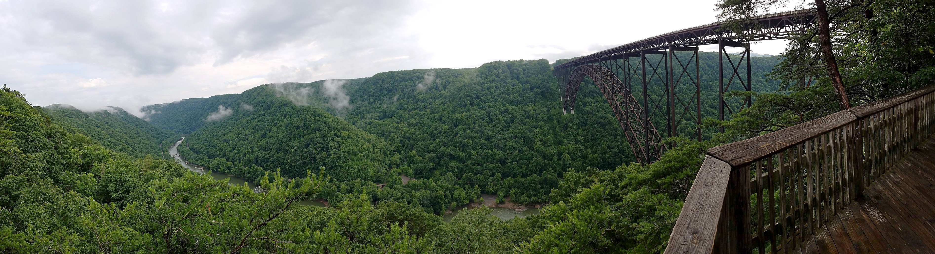 After the fog lifted over the New River Glen Jean, WV [OC