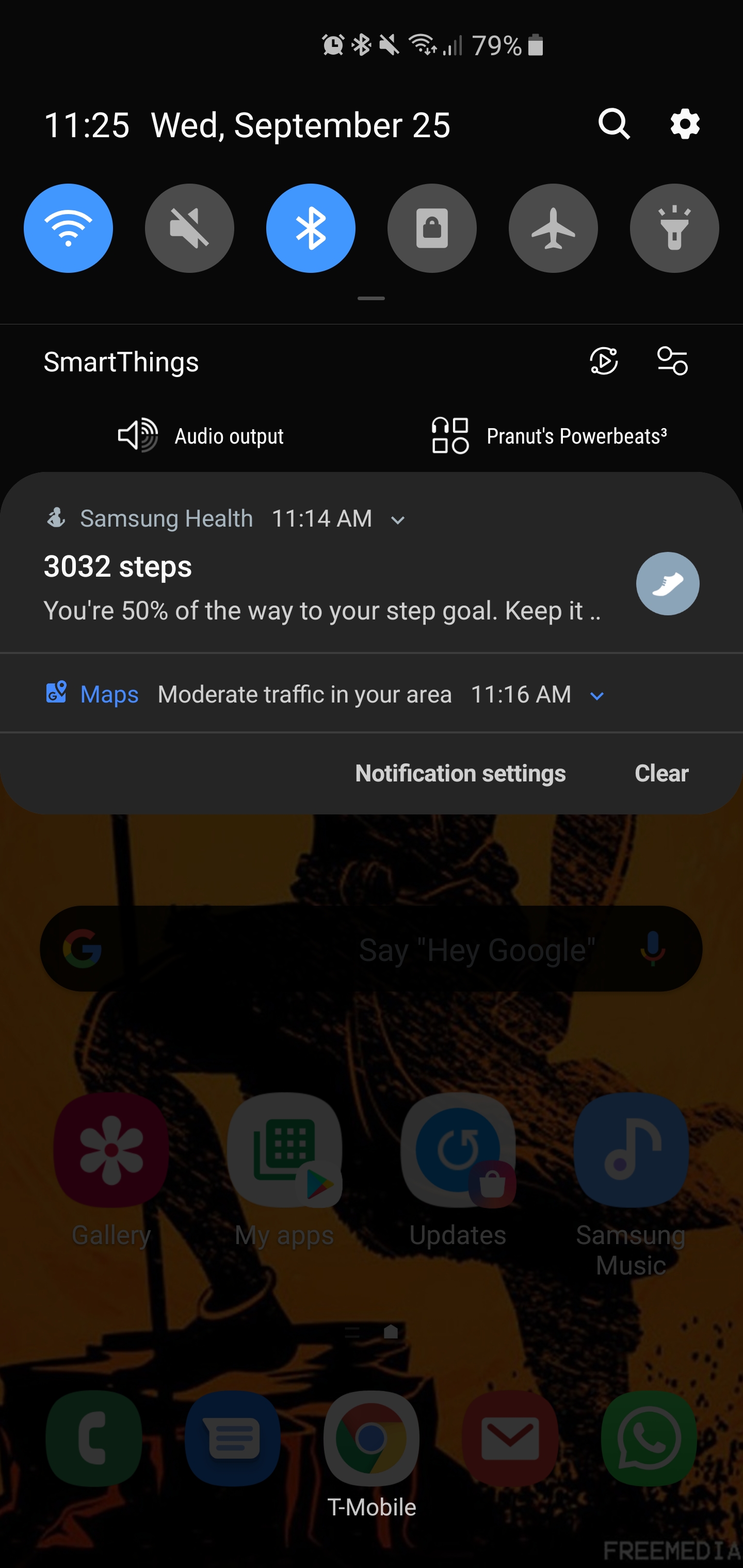 New Samsung Health update creates a persistent notification about steps