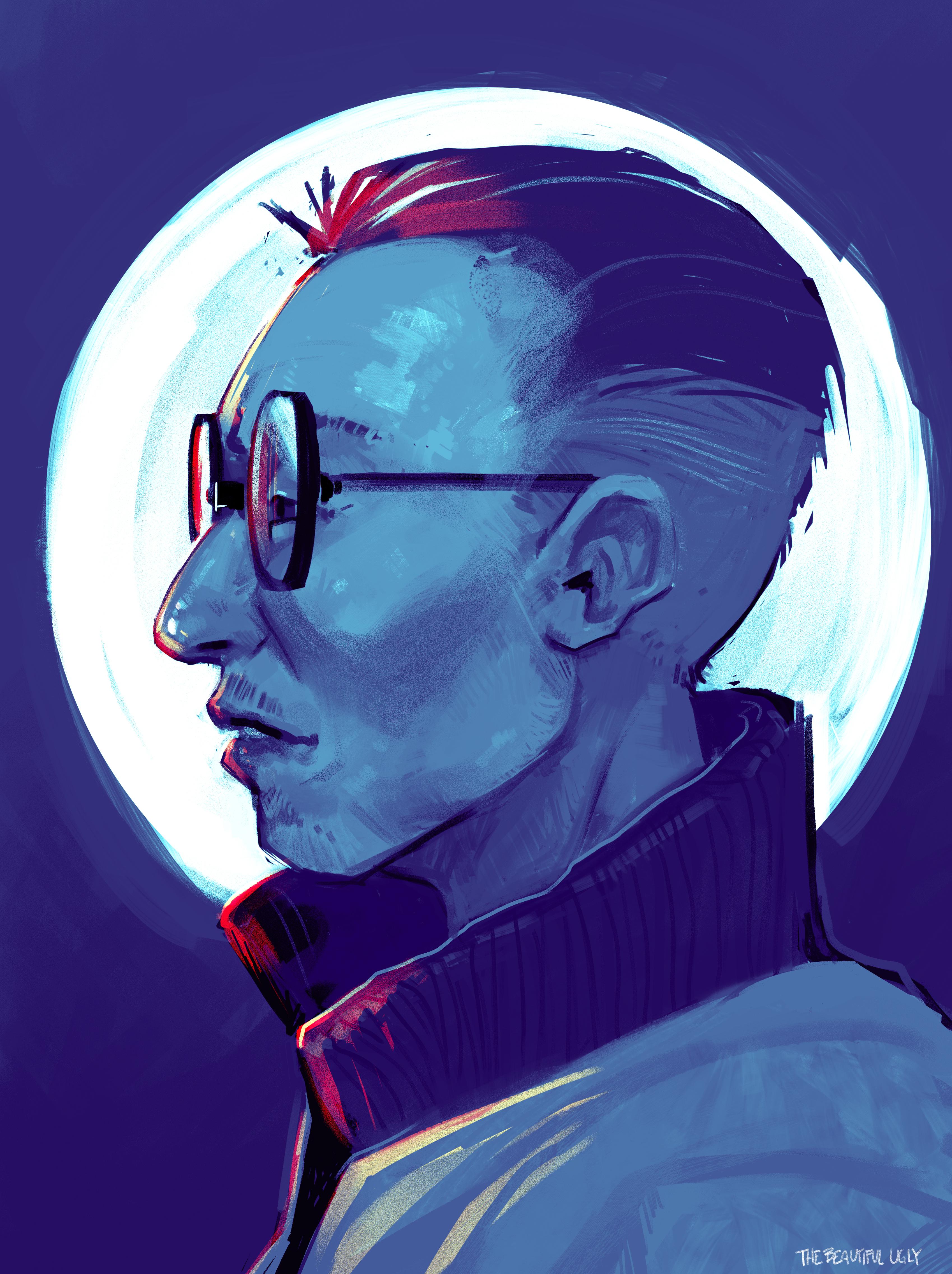 RCM Blue Kim Kitsuragi [my art] DiscoElysium