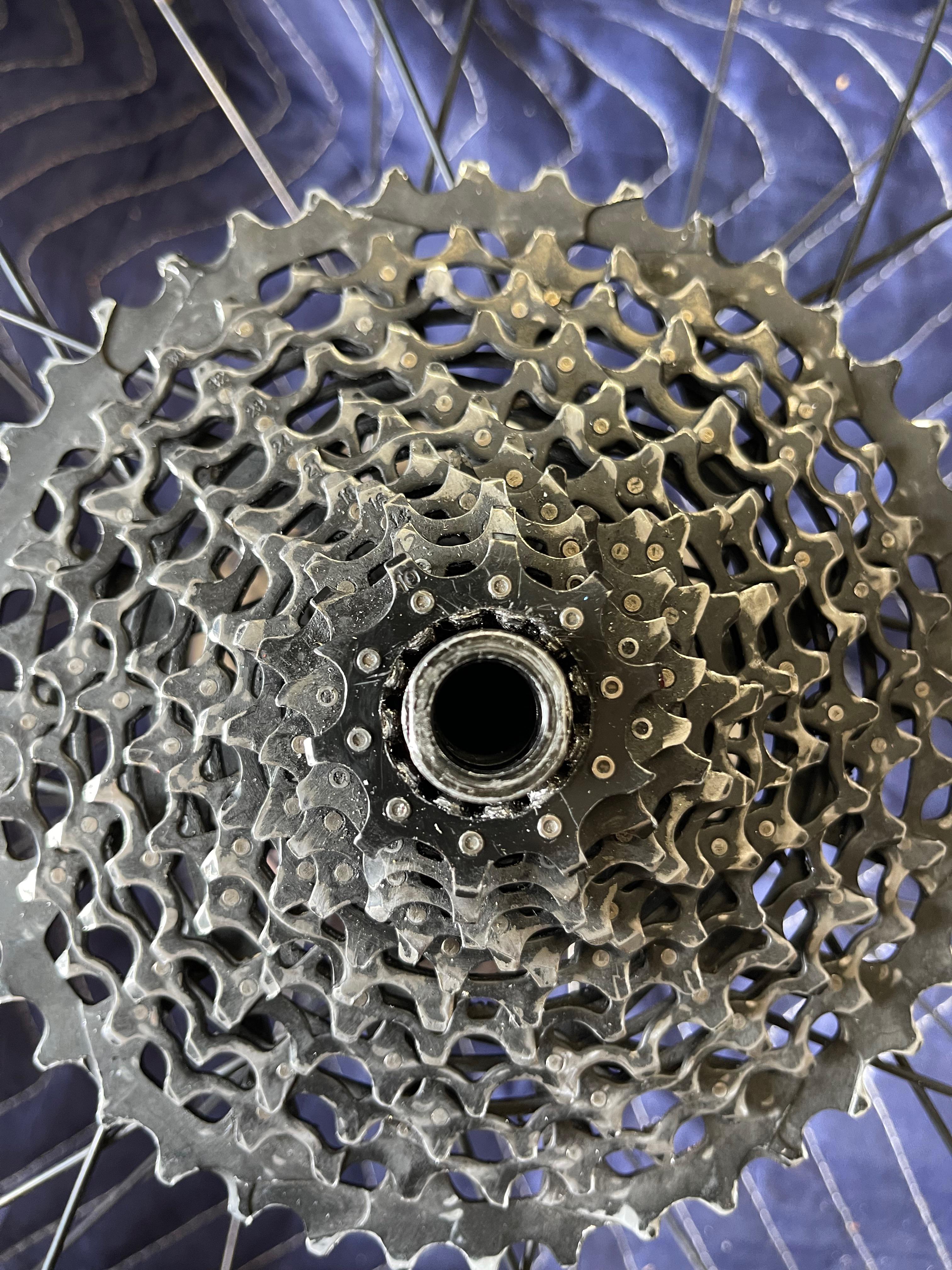 Stripped cassette lock ring teeth. Lock ring removal tool keeps