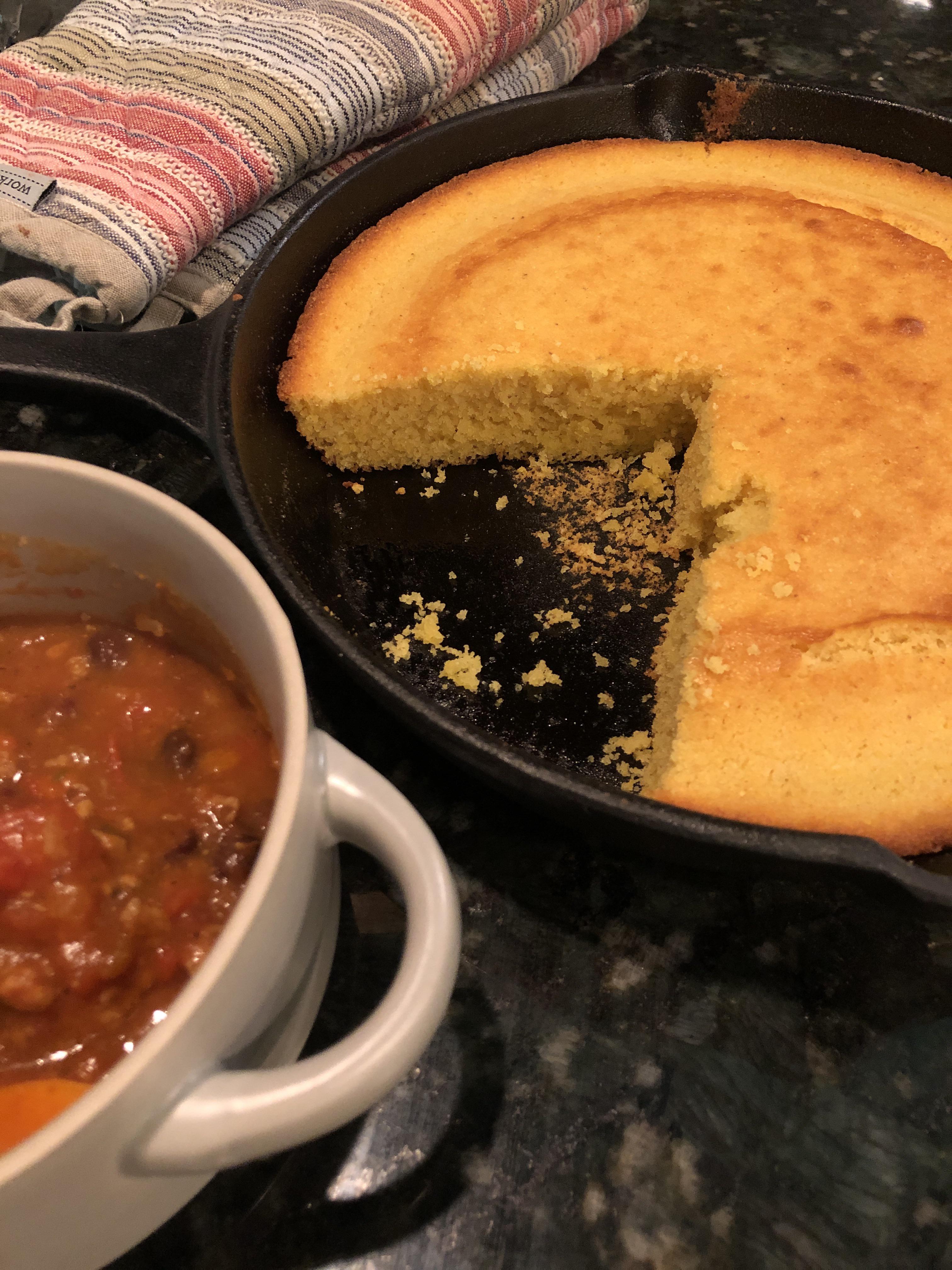 First time making Kenji’s Browned Butter Cornbread. It was so easy, and