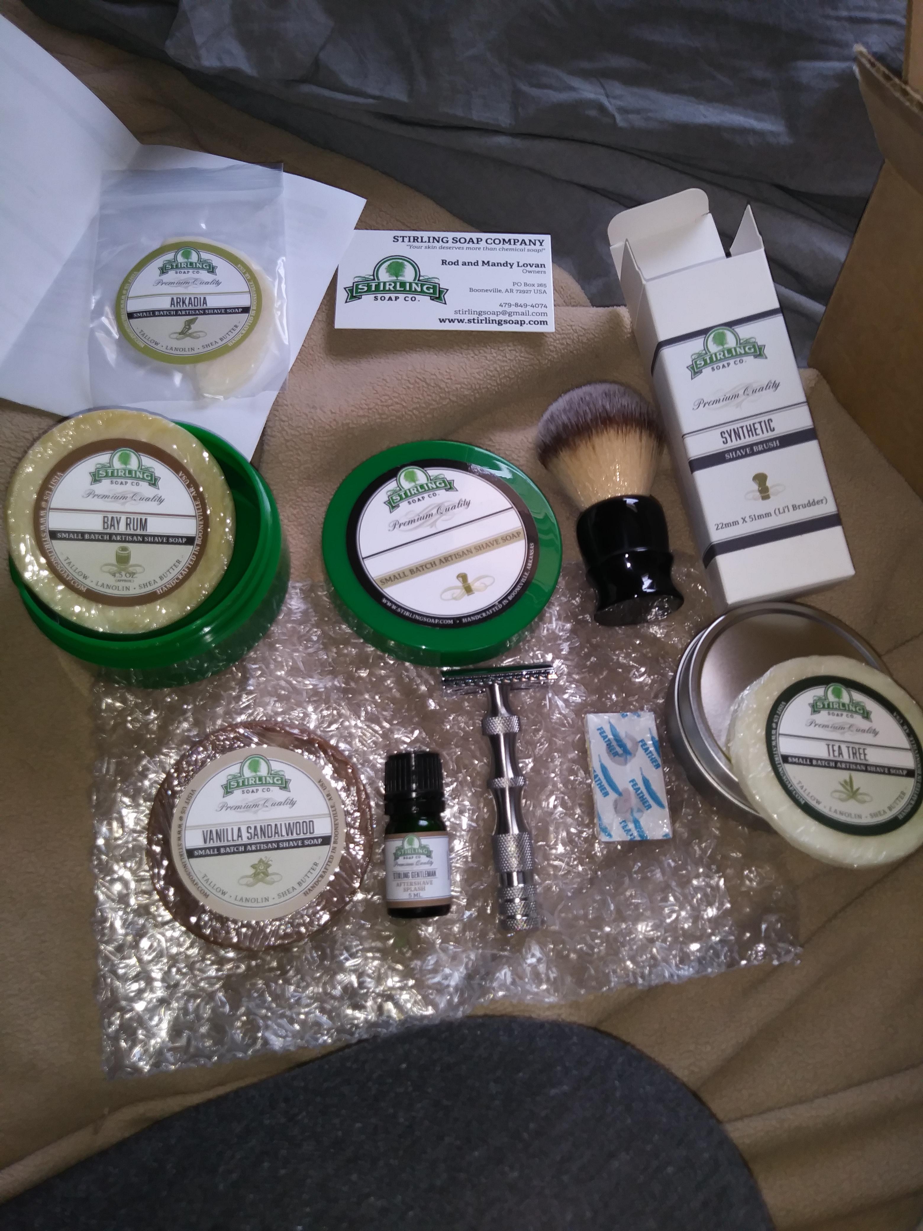 Stirling Soap starter kit minihaul r/wicked_edge