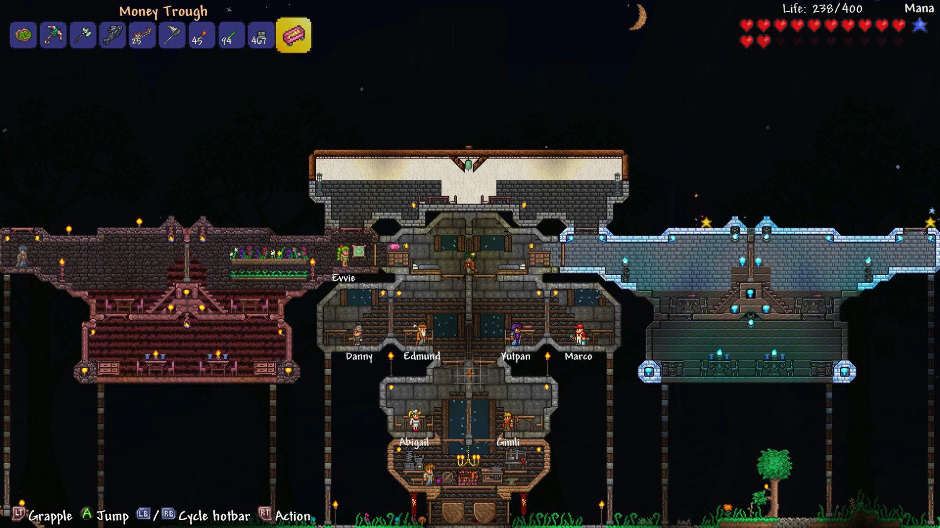 Trying to make a house using all the woods palm wood is next! r/Terraria
