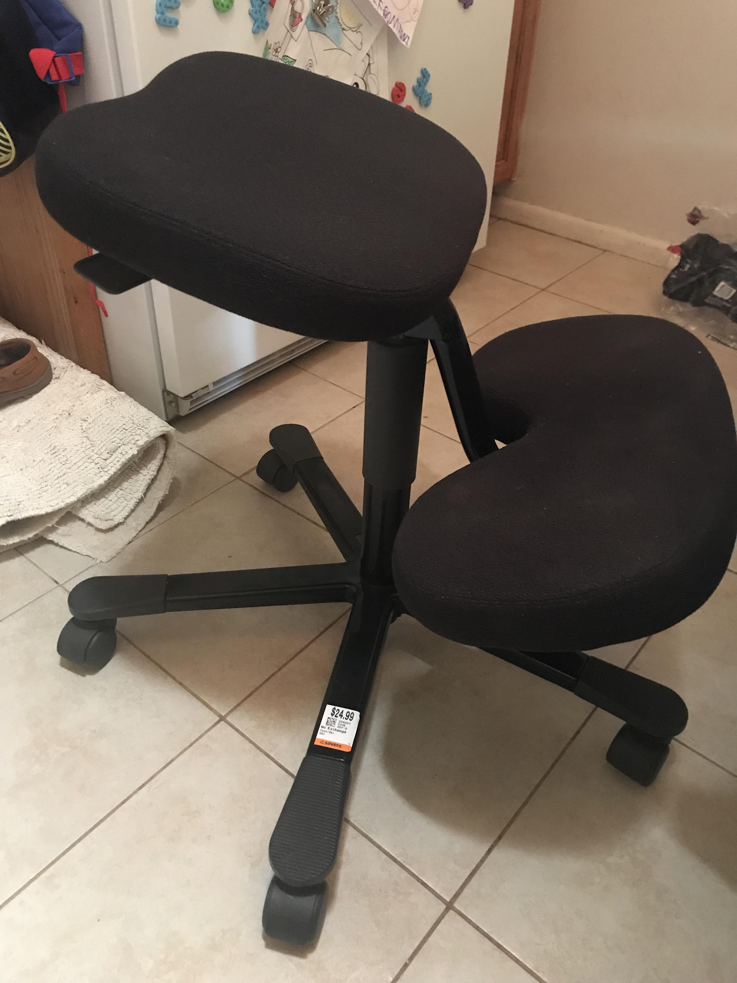 My new HAG kneeling chair) half off 25! I love Monday at saver’s