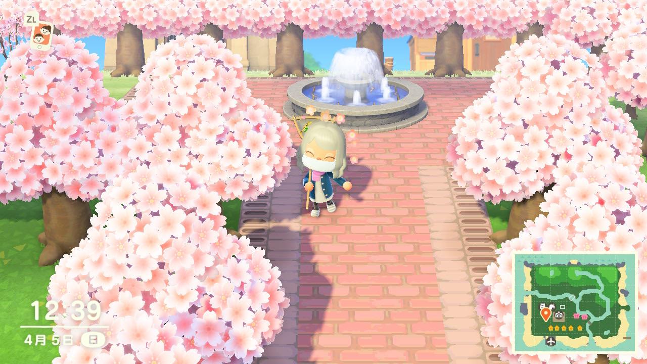 Cherry Blossom Design Animal Crossing New horizons design codes (ac