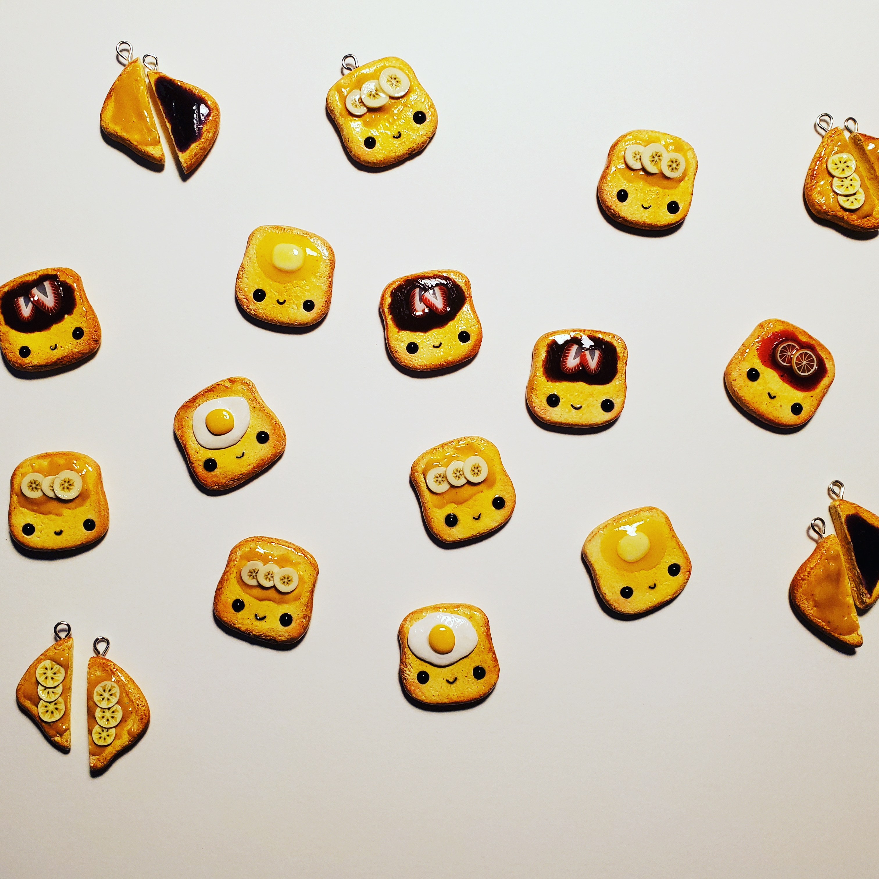 I made some toasts! These will be made into earrings, or